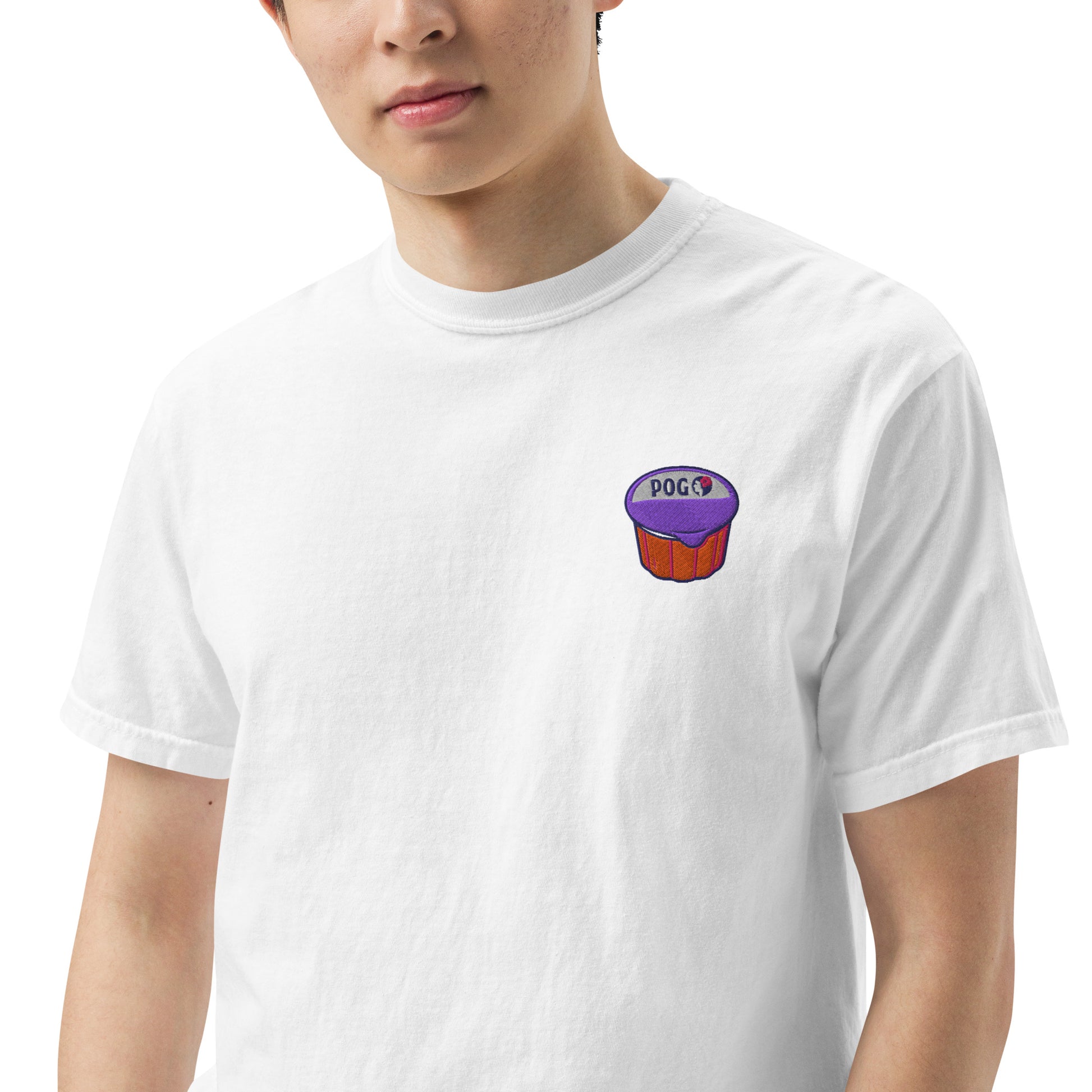 POG Juice Embroidered T-Shirt – Hawaiian Airlines-Inspired Tee-T-Shirt-Bits of Aloha