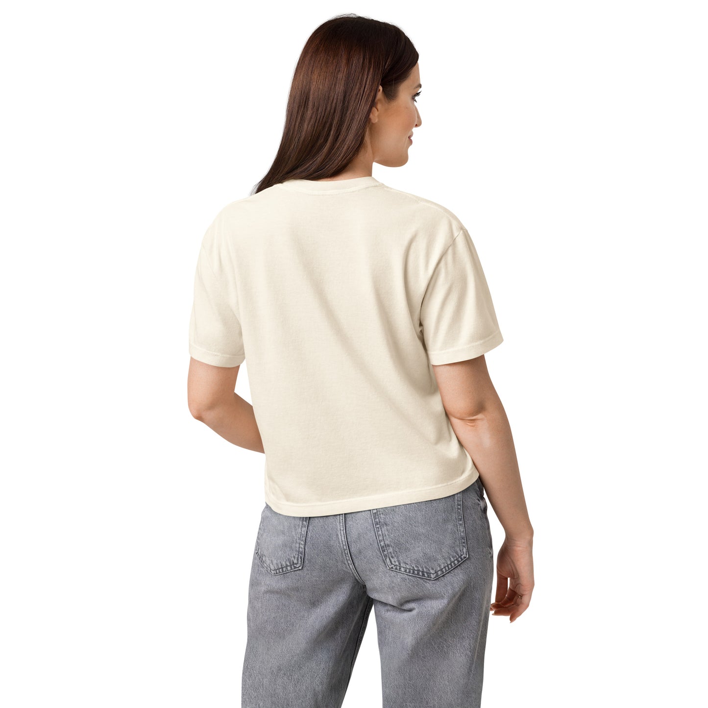 Plumeria Premium Embroidered Boxy T-Shirt-T-Shirt-Bits of Aloha