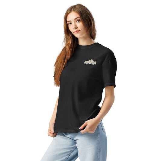 Plumeria Premium Embroidered T-shirt-T-Shirt-Bits of Aloha