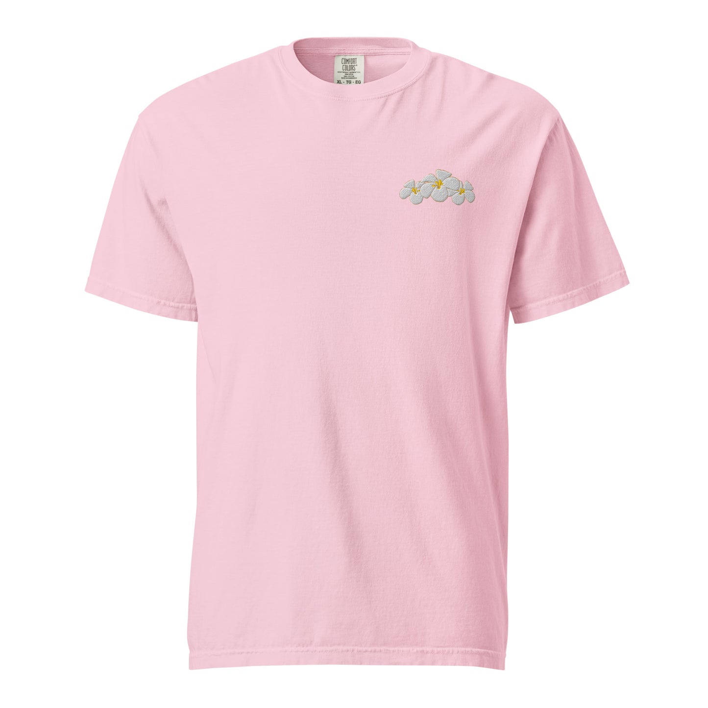 Plumeria Premium Embroidered T-shirt-T-Shirt-Bits of Aloha