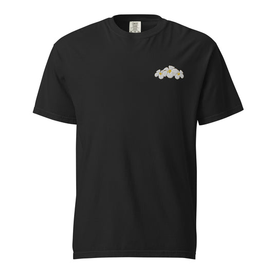 Plumeria Premium Embroidered T-shirt-T-Shirt-Bits of Aloha
