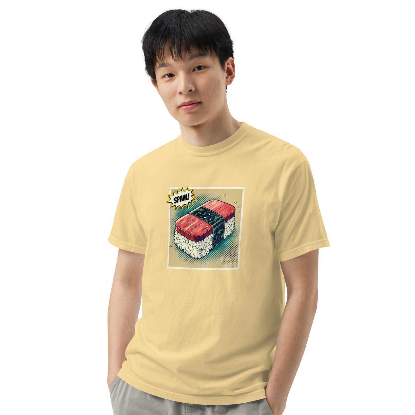 SPAM! Comic Strip Premium T-Shirt-T-Shirt-Bits of Aloha