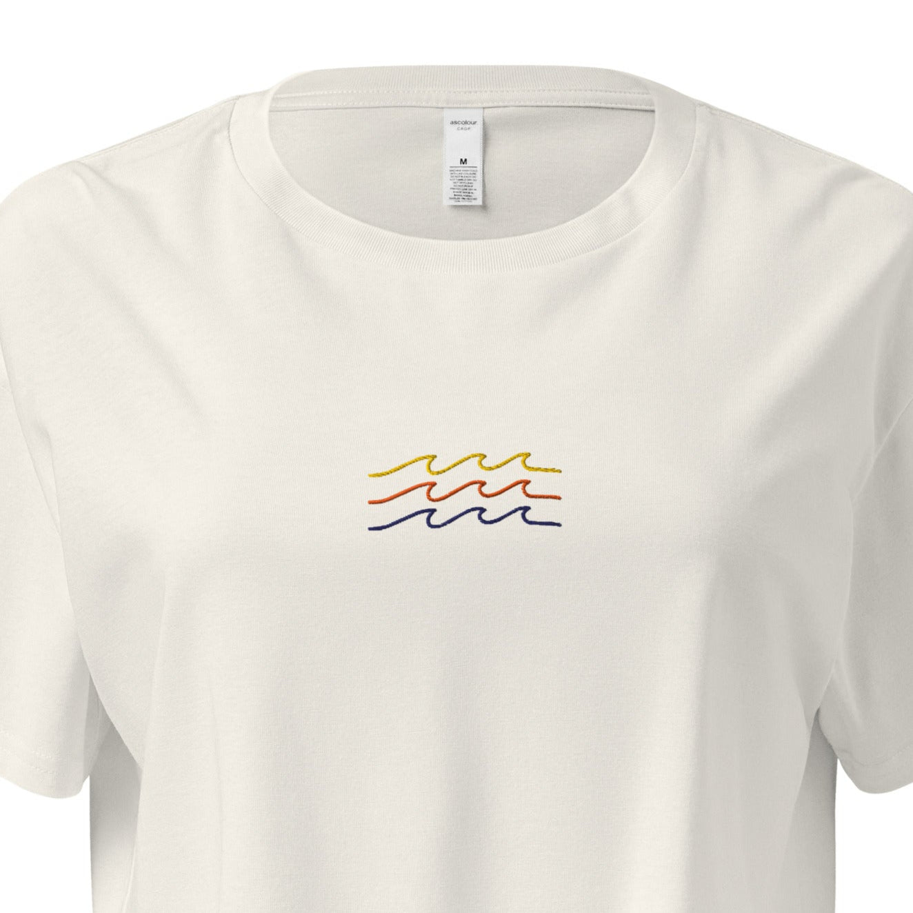 Vintage Wave Vibes Premium Crop Top-T-Shirt-Bits of Aloha