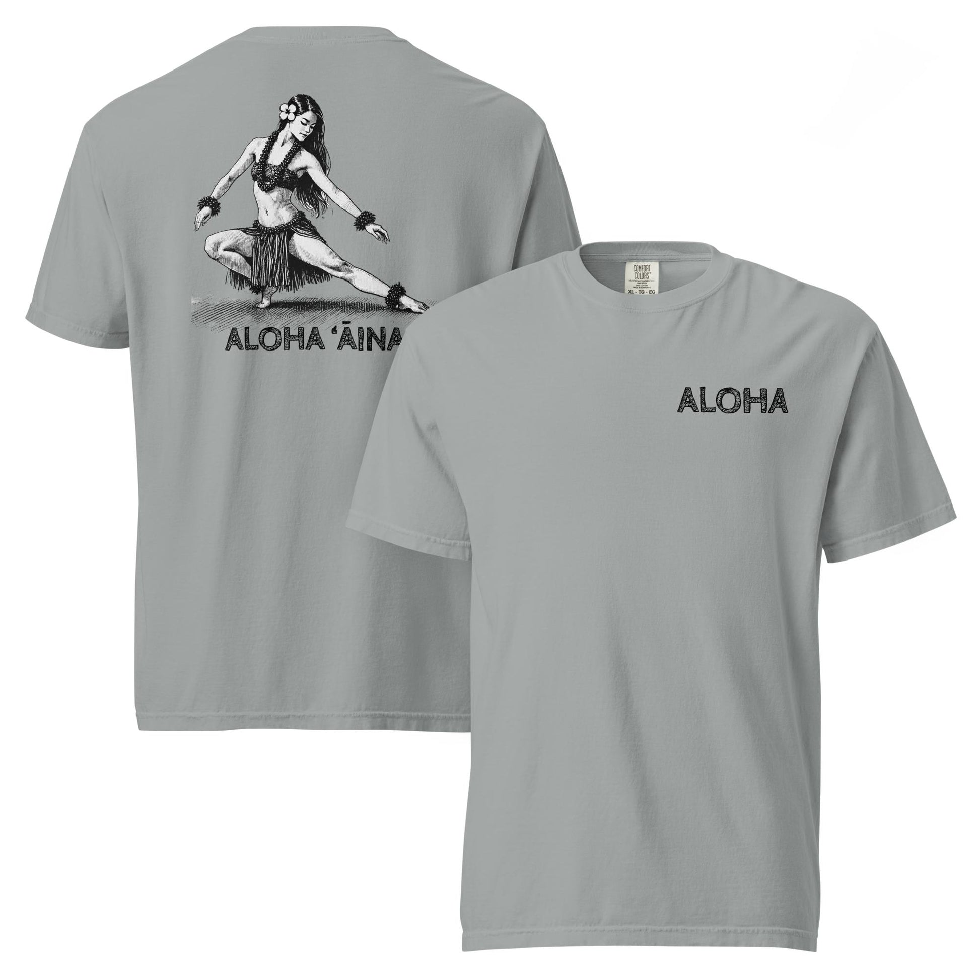 Aloha Aina Hula Hela Pose Premium T-Shirt-T-Shirt-Bits of Aloha