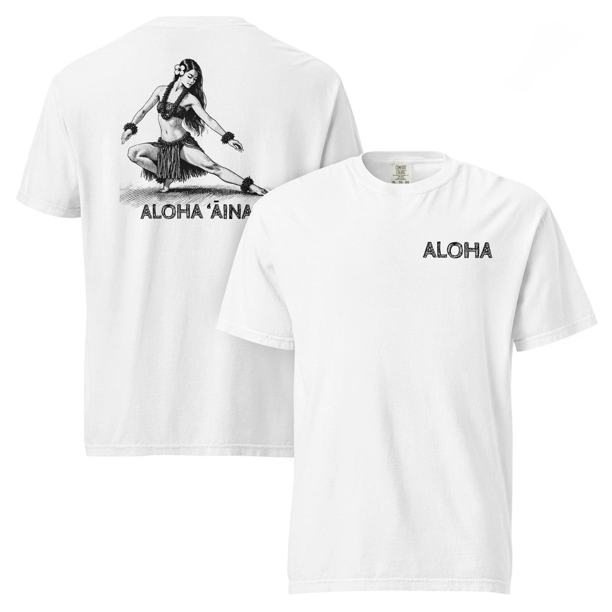 Aloha Aina Hula Hela Pose Premium T-Shirt-T-Shirt-Bits of Aloha