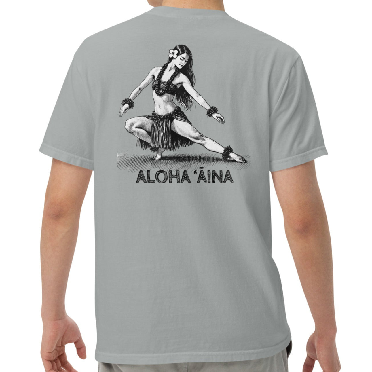 Aloha Aina Hula Hela Pose Premium T-Shirt-T-Shirt-Bits of Aloha