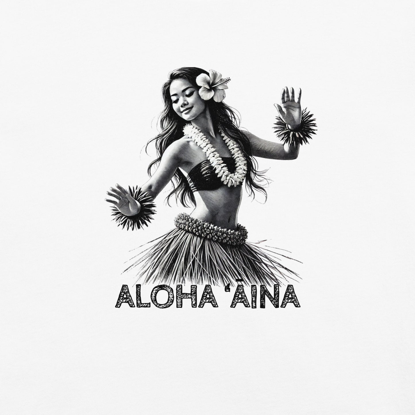 Aloha Aina Hula Premium T-Shirt-T-Shirt-Bits of Aloha