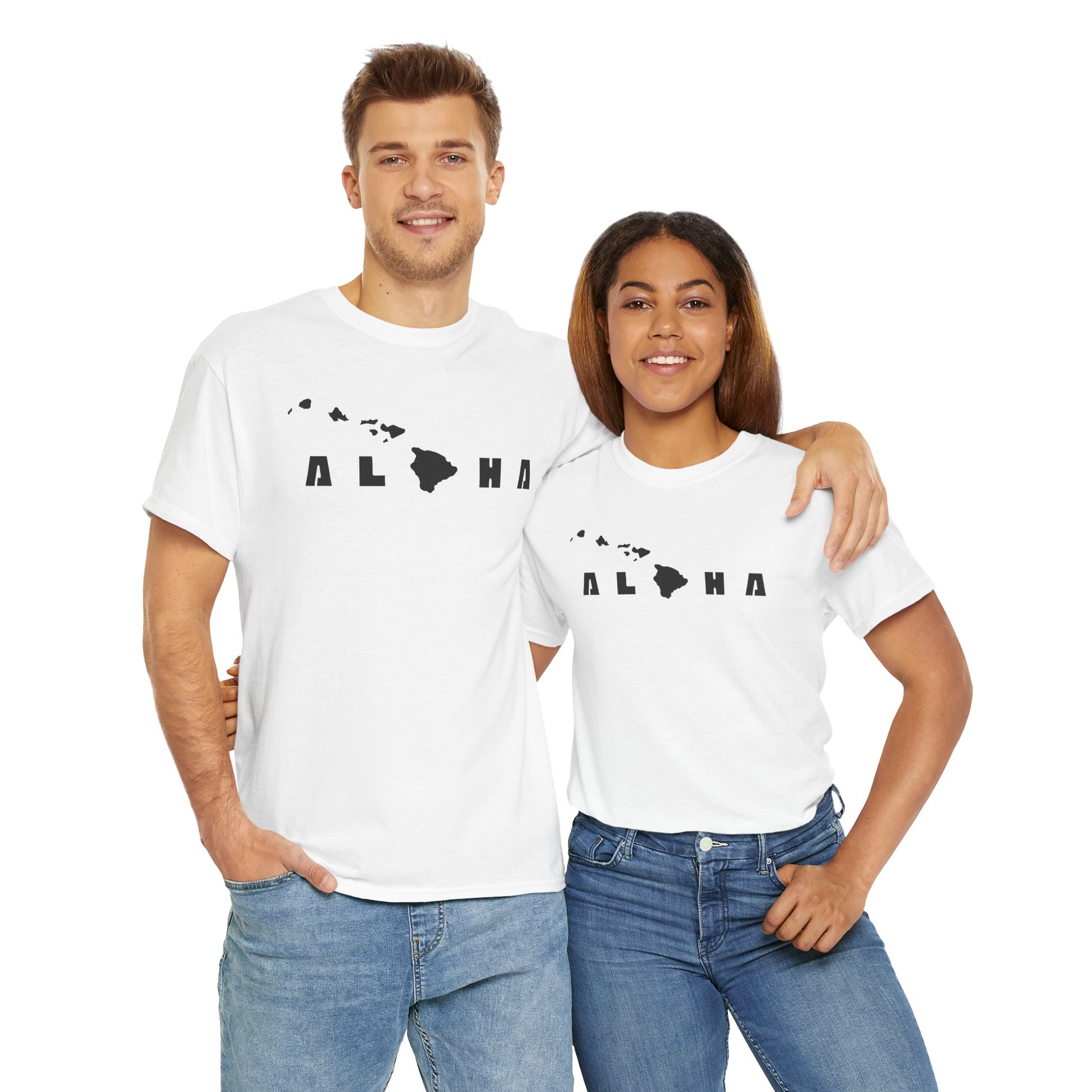 Aloha Hawaiian Islands Black Premium T-Shirt-T-Shirt-Bits of Aloha