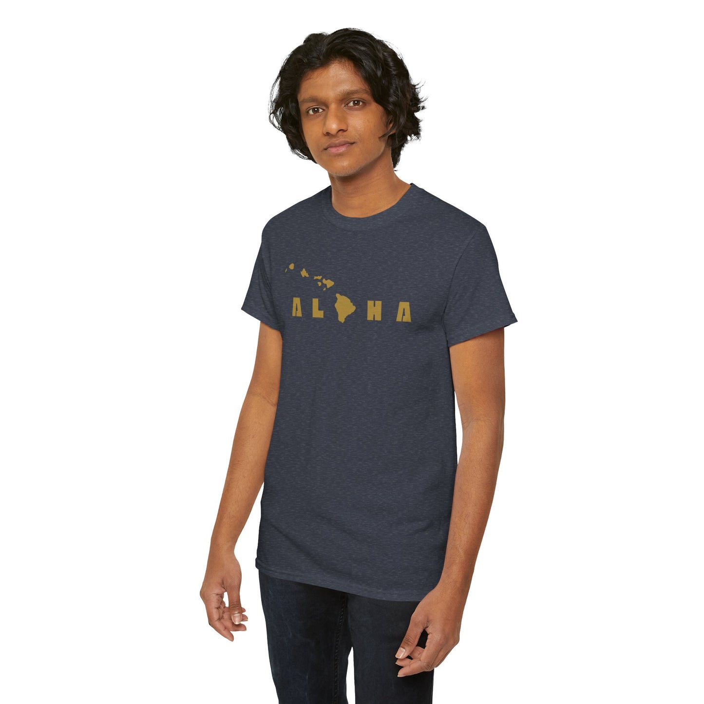 Aloha Hawaiian Islands Gold Premium T-Shirt-T-Shirt-Bits of Aloha