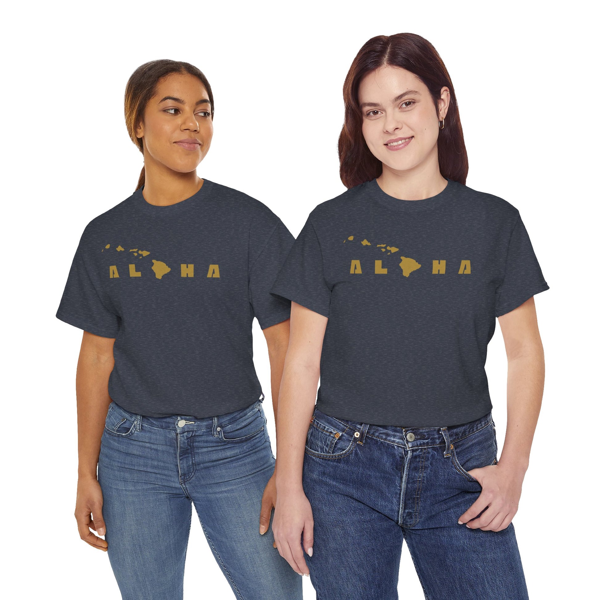 Aloha Hawaiian Islands Gold Premium T-Shirt-T-Shirt-Bits of Aloha