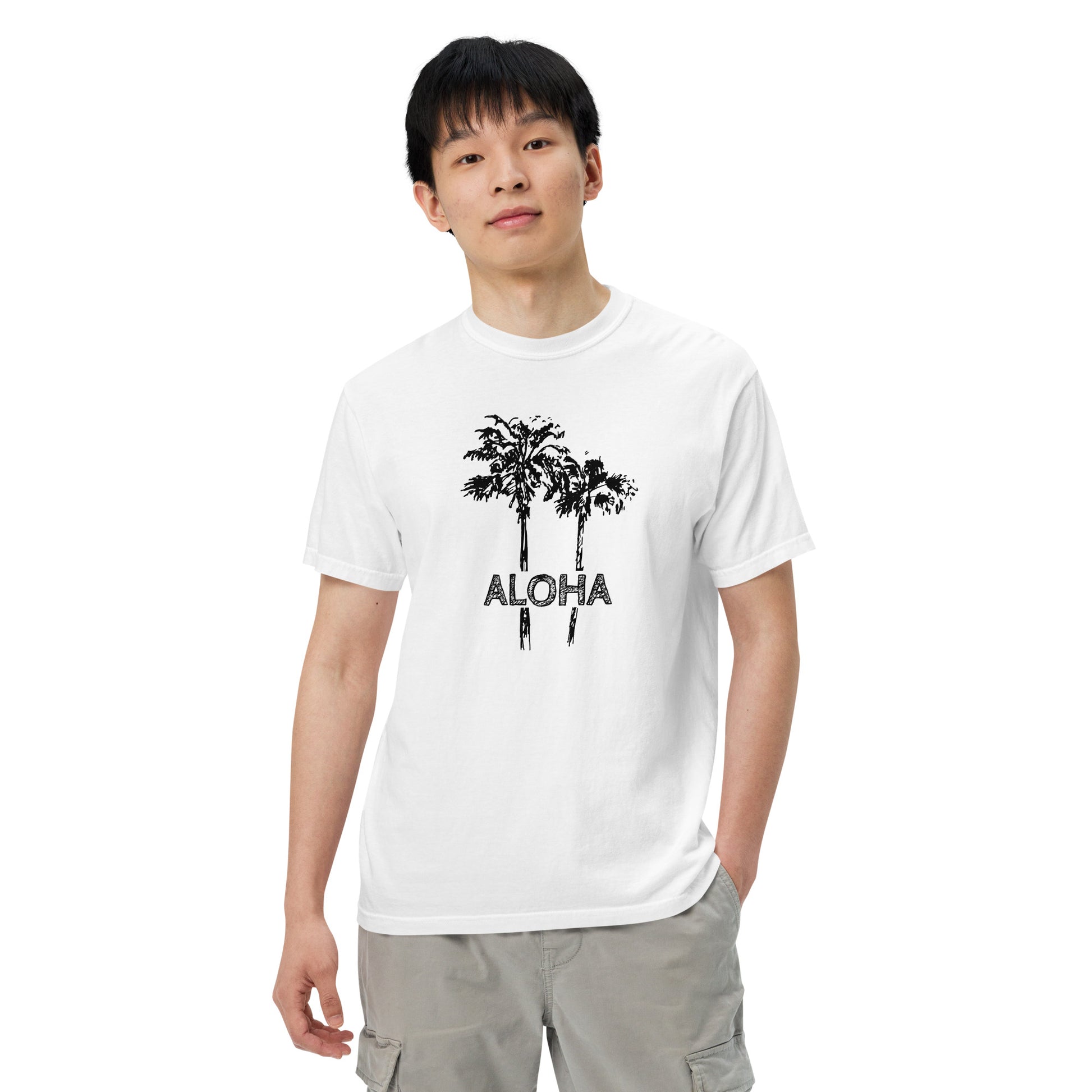 Aloha Sketch Heavyweight T-Shirt-T-Shirt-Bits of Aloha
