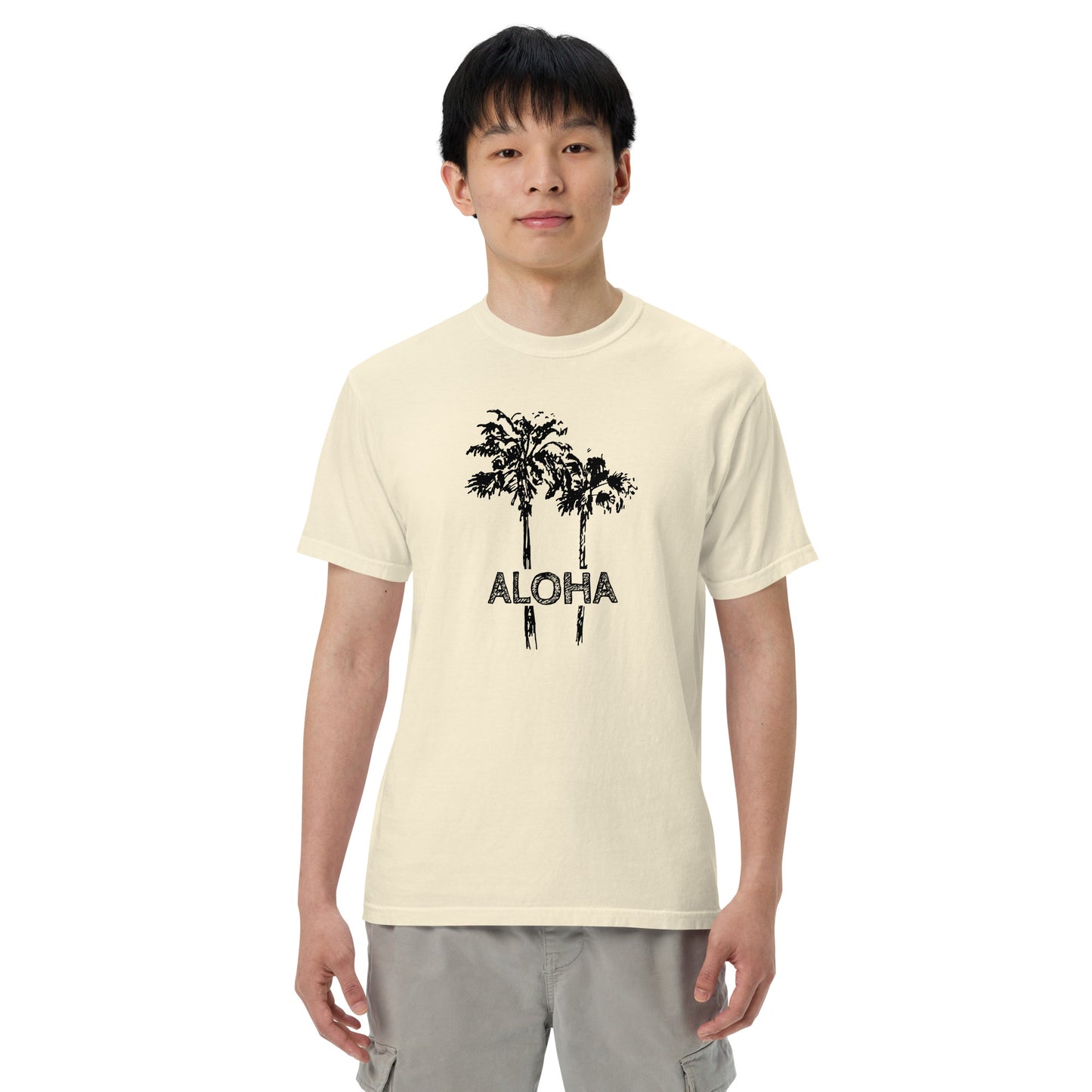 Aloha Sketch Heavyweight T-Shirt-T-Shirt-Bits of Aloha