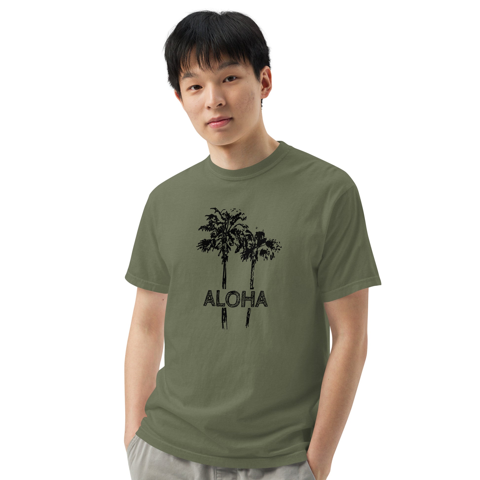 Aloha Sketch Heavyweight T-Shirt-T-Shirt-Bits of Aloha