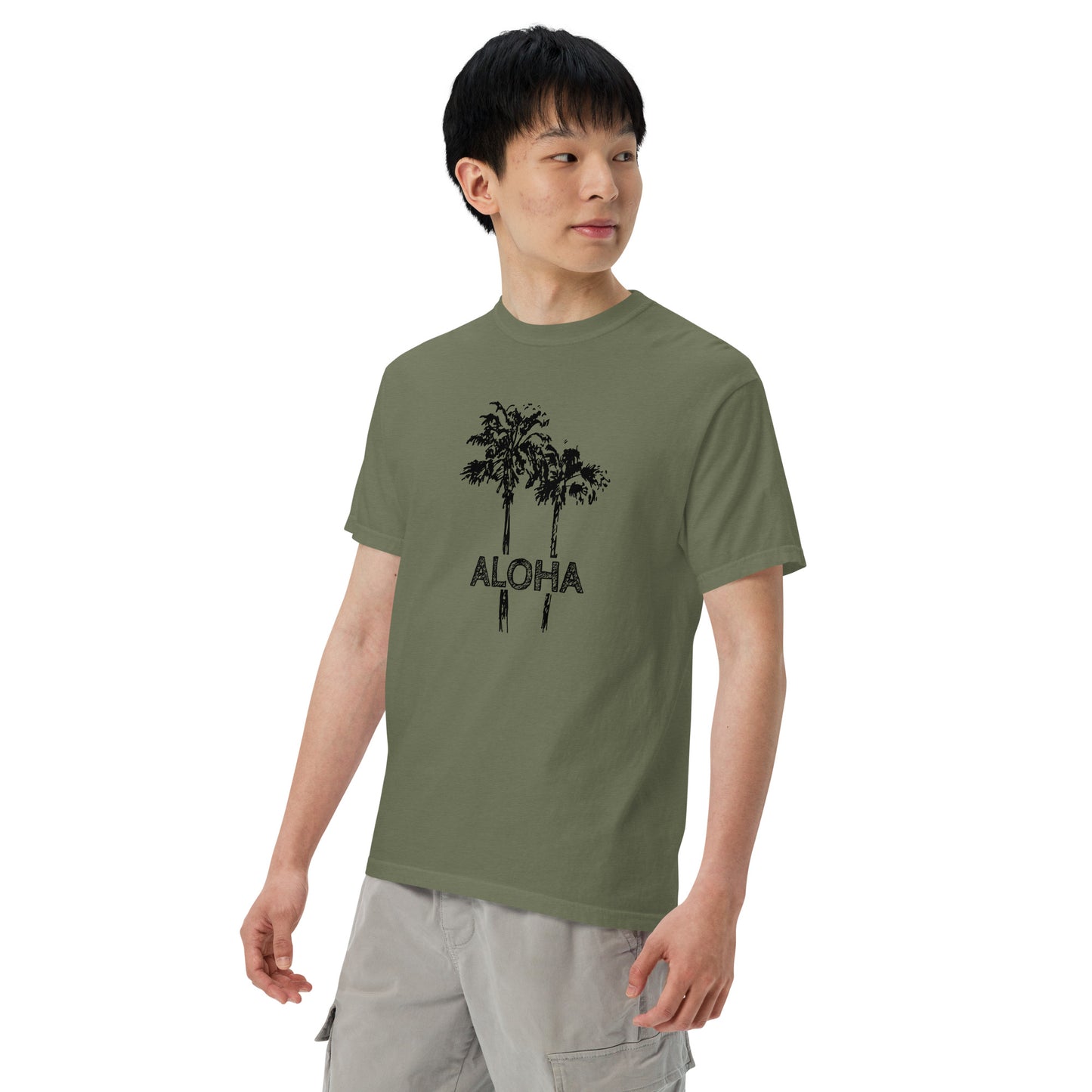Aloha Sketch Heavyweight T-Shirt-T-Shirt-Bits of Aloha