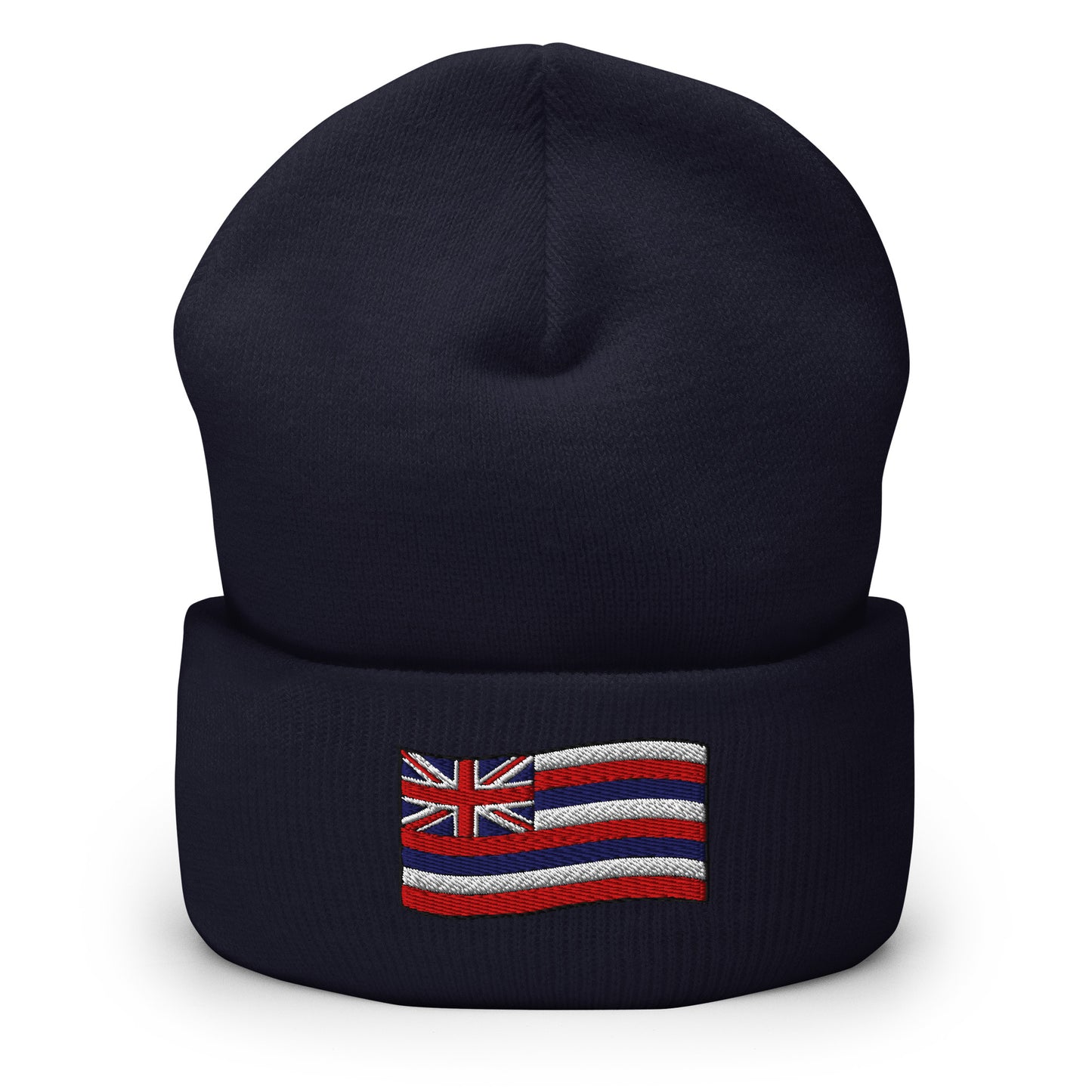 Bits of Aloha Embroidered Flag of Hawai'i Cuffed Beanie-Hat-Bits of Aloha