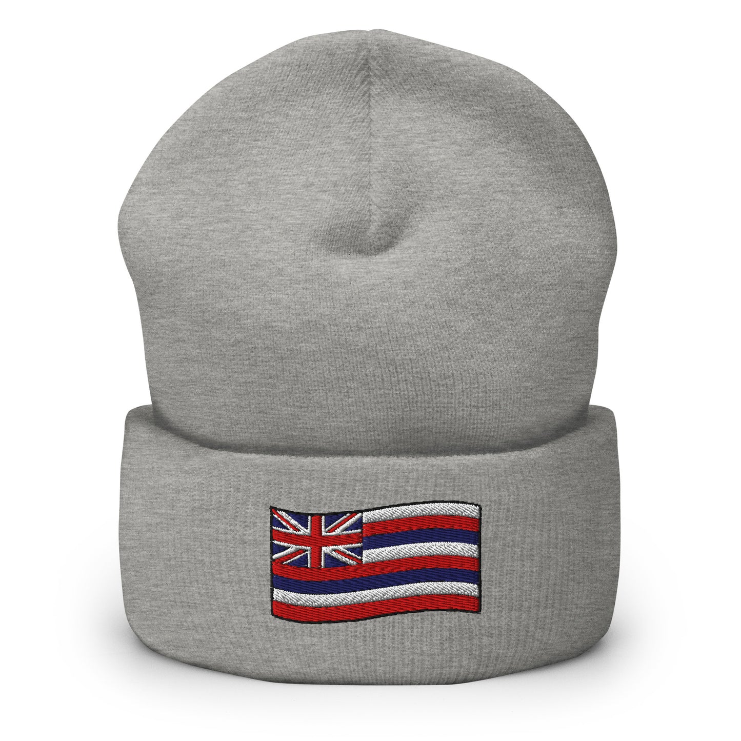 Bits of Aloha Embroidered Flag of Hawai'i Cuffed Beanie-Hat-Bits of Aloha