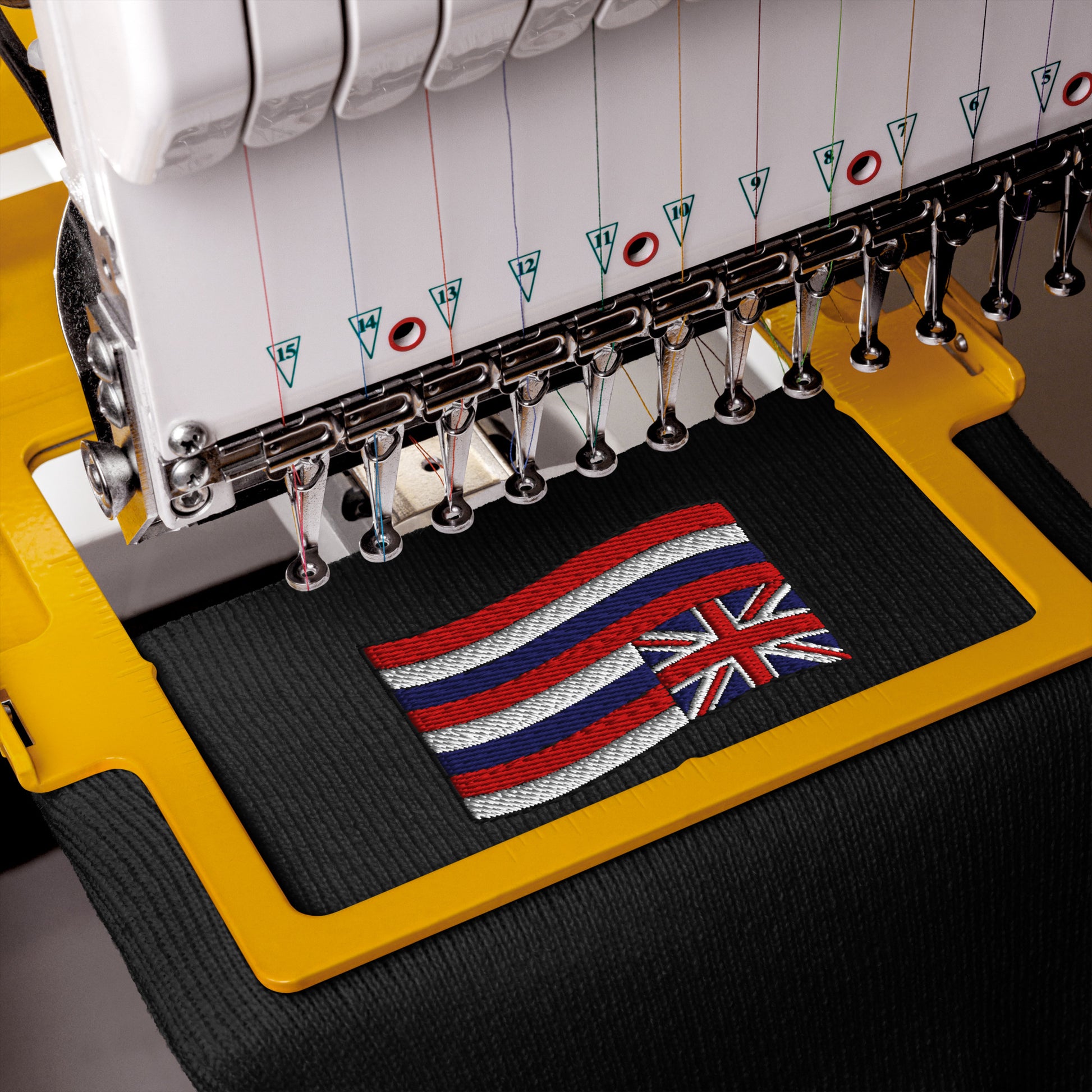 Bits of Aloha Embroidered Flag of Hawai'i Cuffed Beanie-Hat-Bits of Aloha