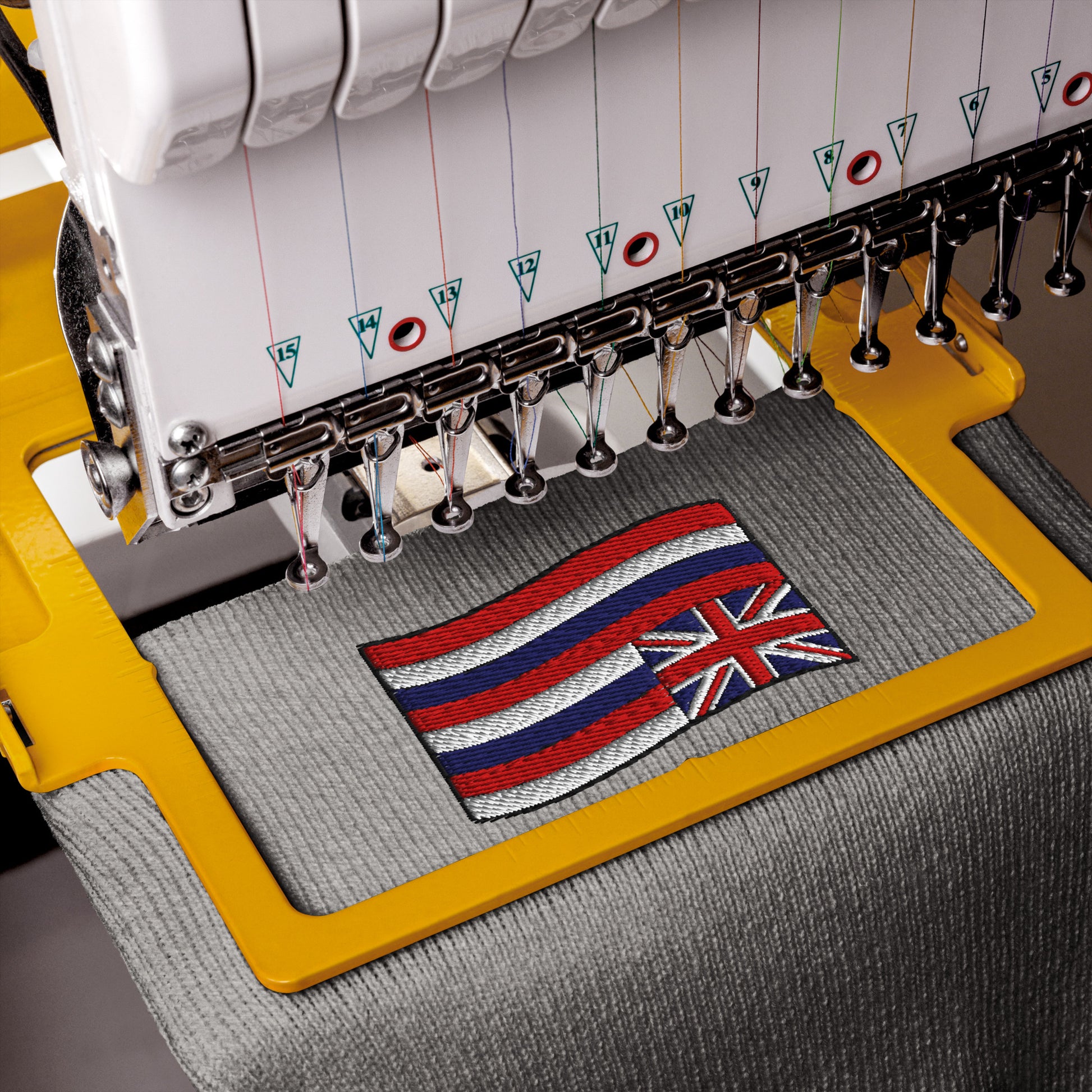 Bits of Aloha Embroidered Flag of Hawai'i Cuffed Beanie-Hat-Bits of Aloha