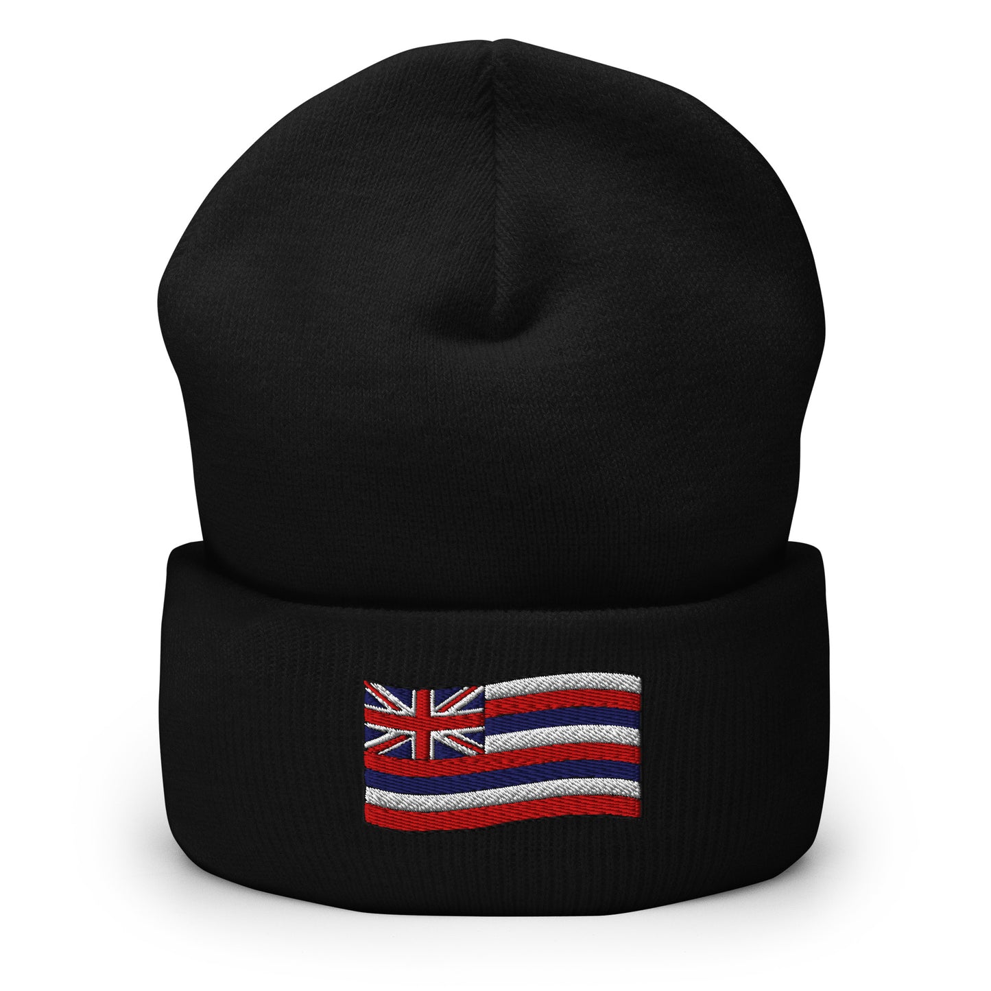 Bits of Aloha Embroidered Flag of Hawai'i Cuffed Beanie-Hat-Bits of Aloha