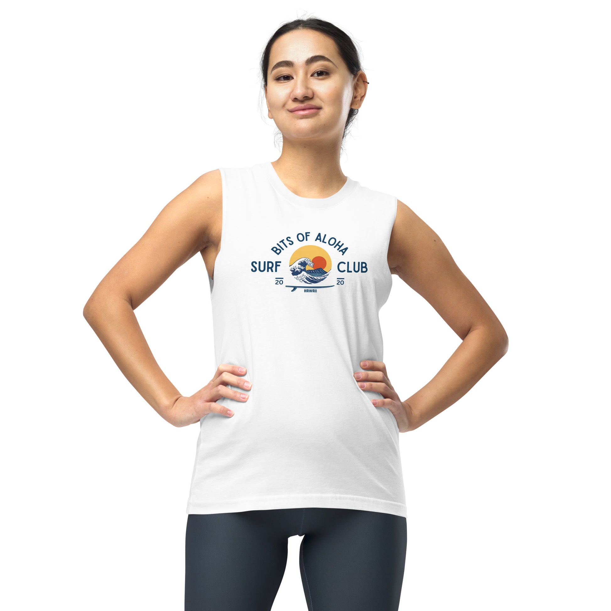 Bits of Aloha Rising Run Surf Club Muscle Tank-Tank Top-Bits of Aloha