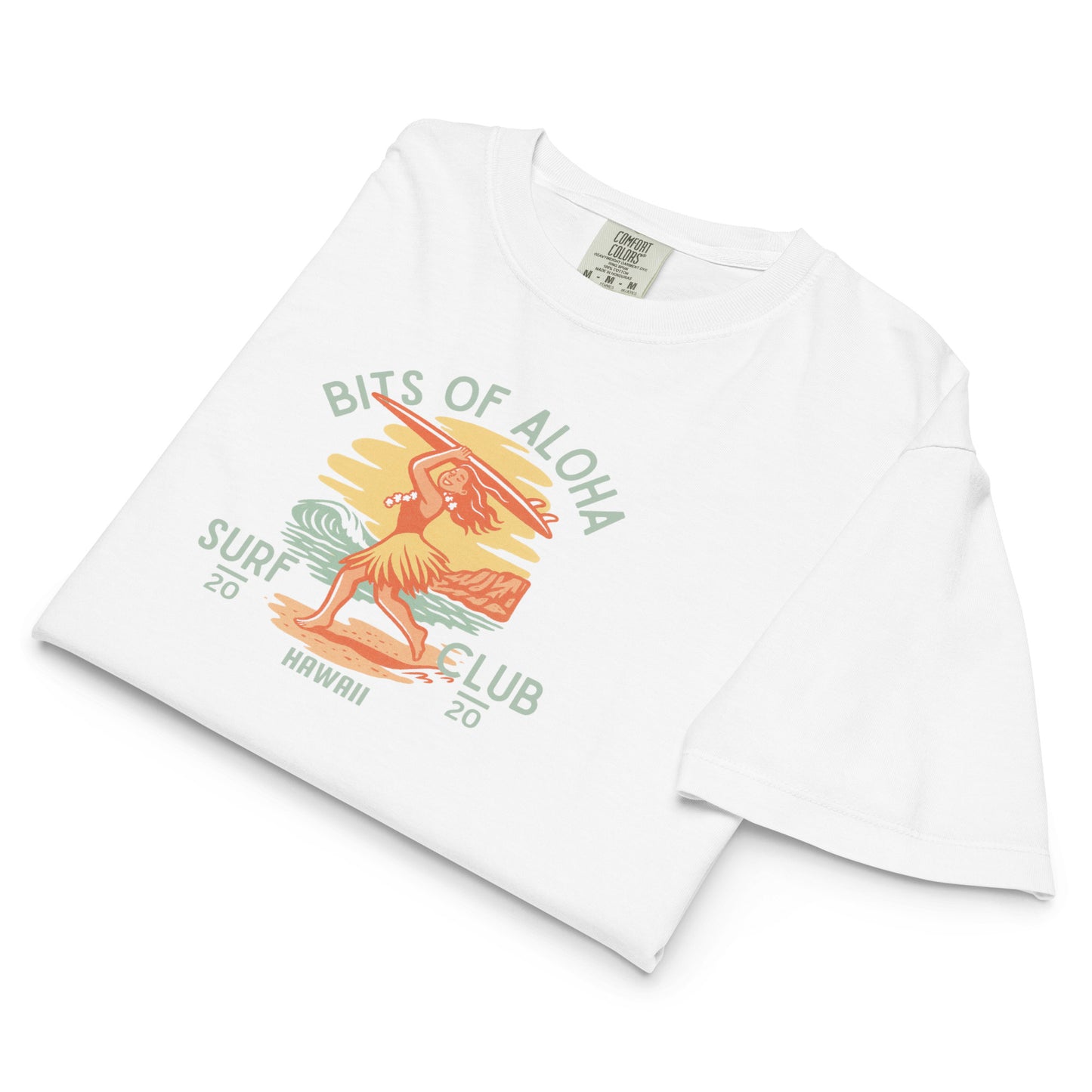 Bits of Aloha Surf Club Boxy Tee – Chasing Waves Graphic-T-Shirt-Bits of Aloha