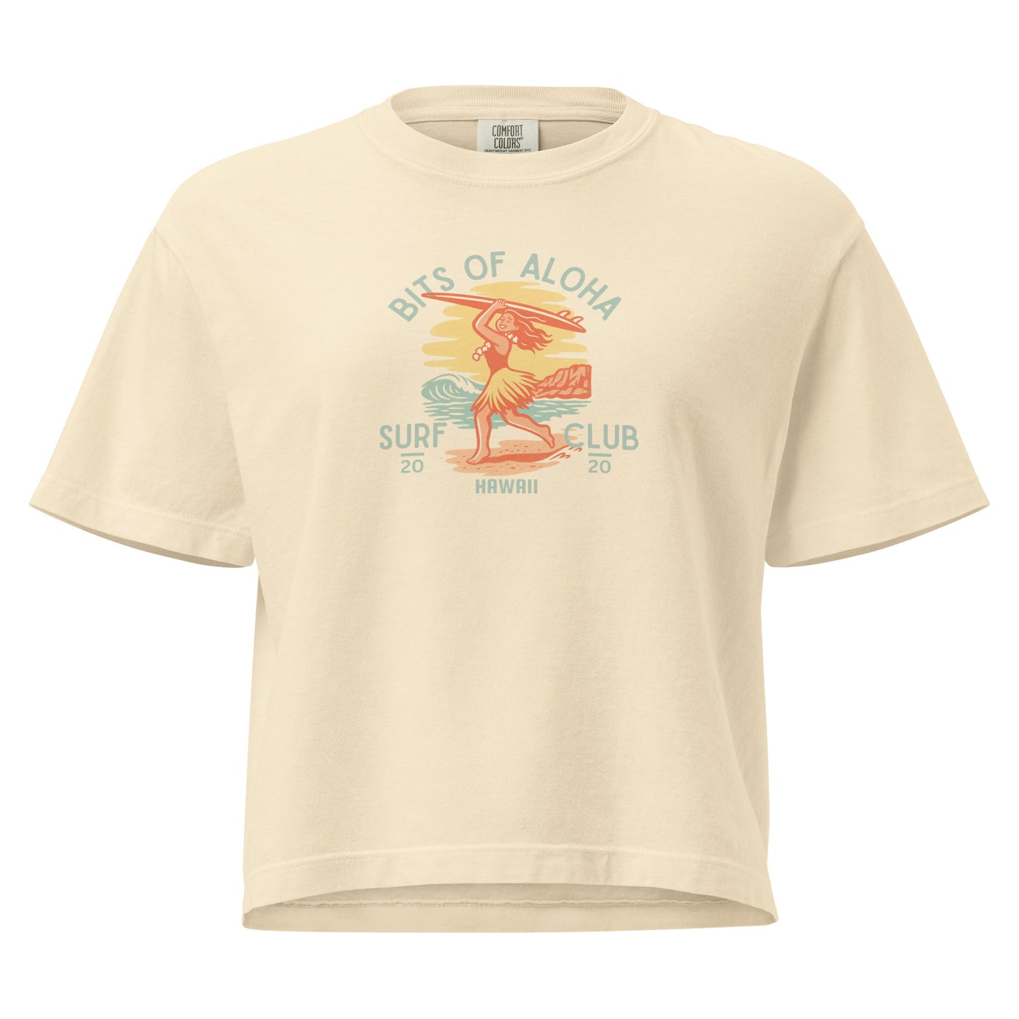 Bits of Aloha Surf Club Boxy Tee – Chasing Waves Graphic-T-Shirt-Bits of Aloha