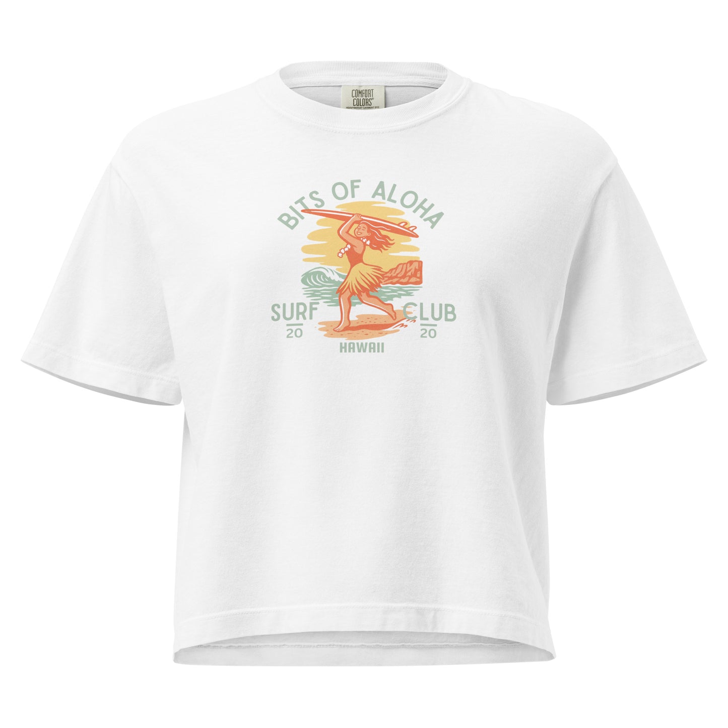 Bits of Aloha Surf Club Boxy Tee – Chasing Waves Graphic-T-Shirt-Bits of Aloha
