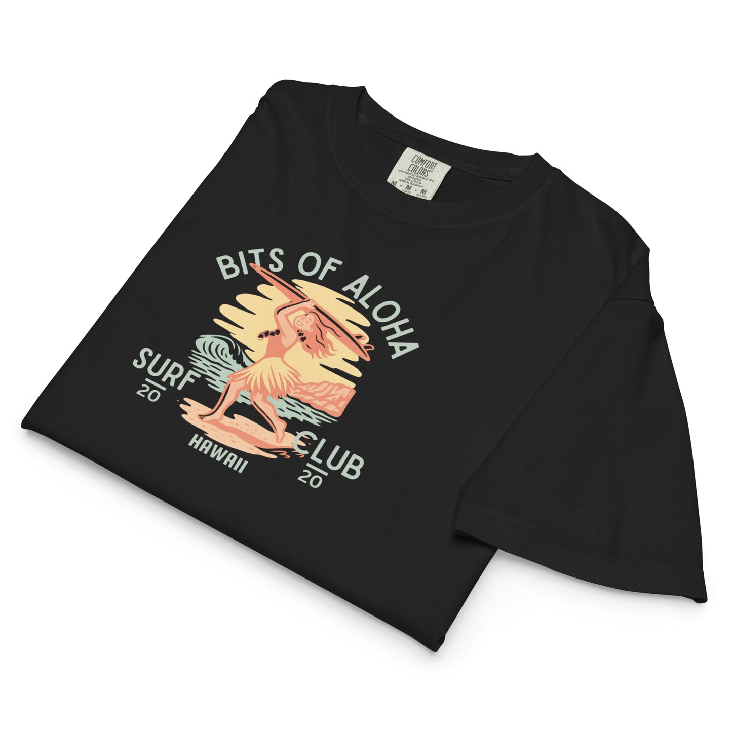 Bits of Aloha Surf Club Boxy Tee – Chasing Waves Graphic-T-Shirt-Bits of Aloha