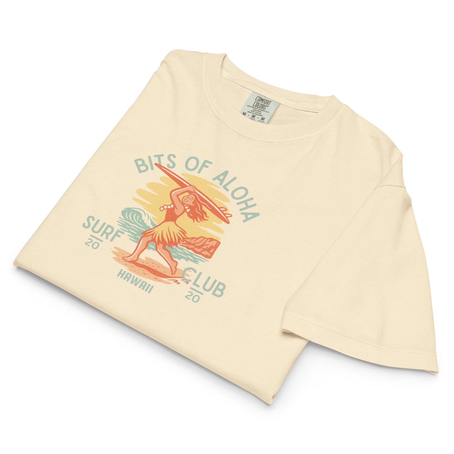 Bits of Aloha Surf Club Boxy Tee – Chasing Waves Graphic-T-Shirt-Bits of Aloha