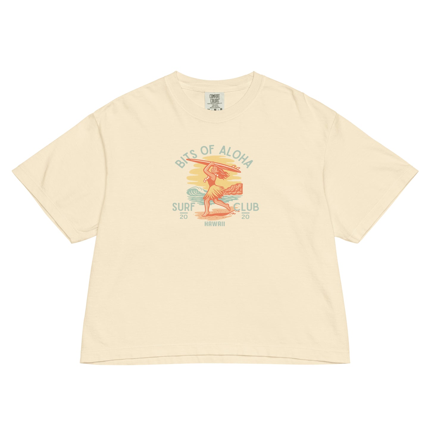 Bits of Aloha Surf Club Boxy Tee – Chasing Waves Graphic-T-Shirt-Bits of Aloha
