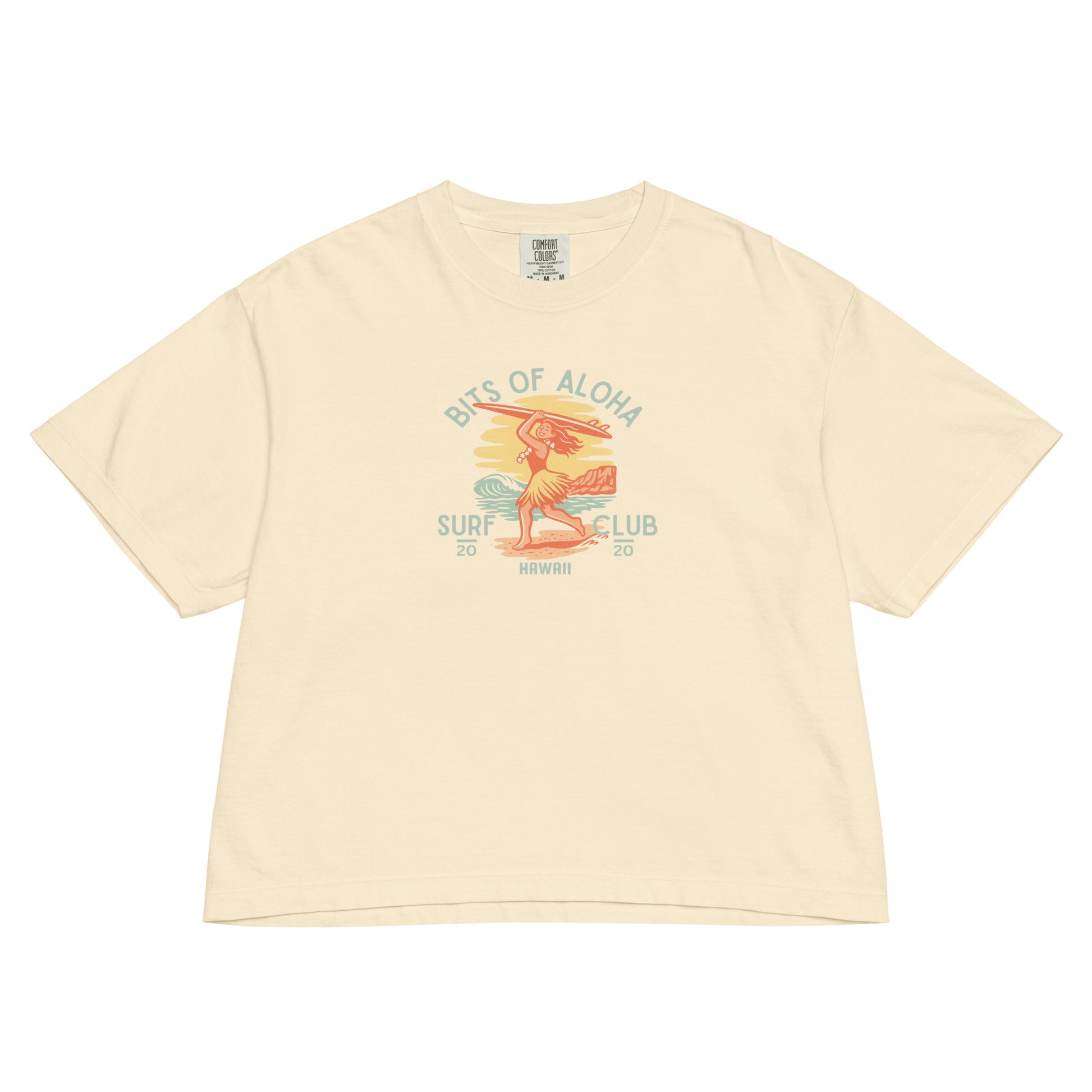 Bits of Aloha Surf Club Boxy Tee – Chasing Waves Graphic-T-Shirt-Bits of Aloha
