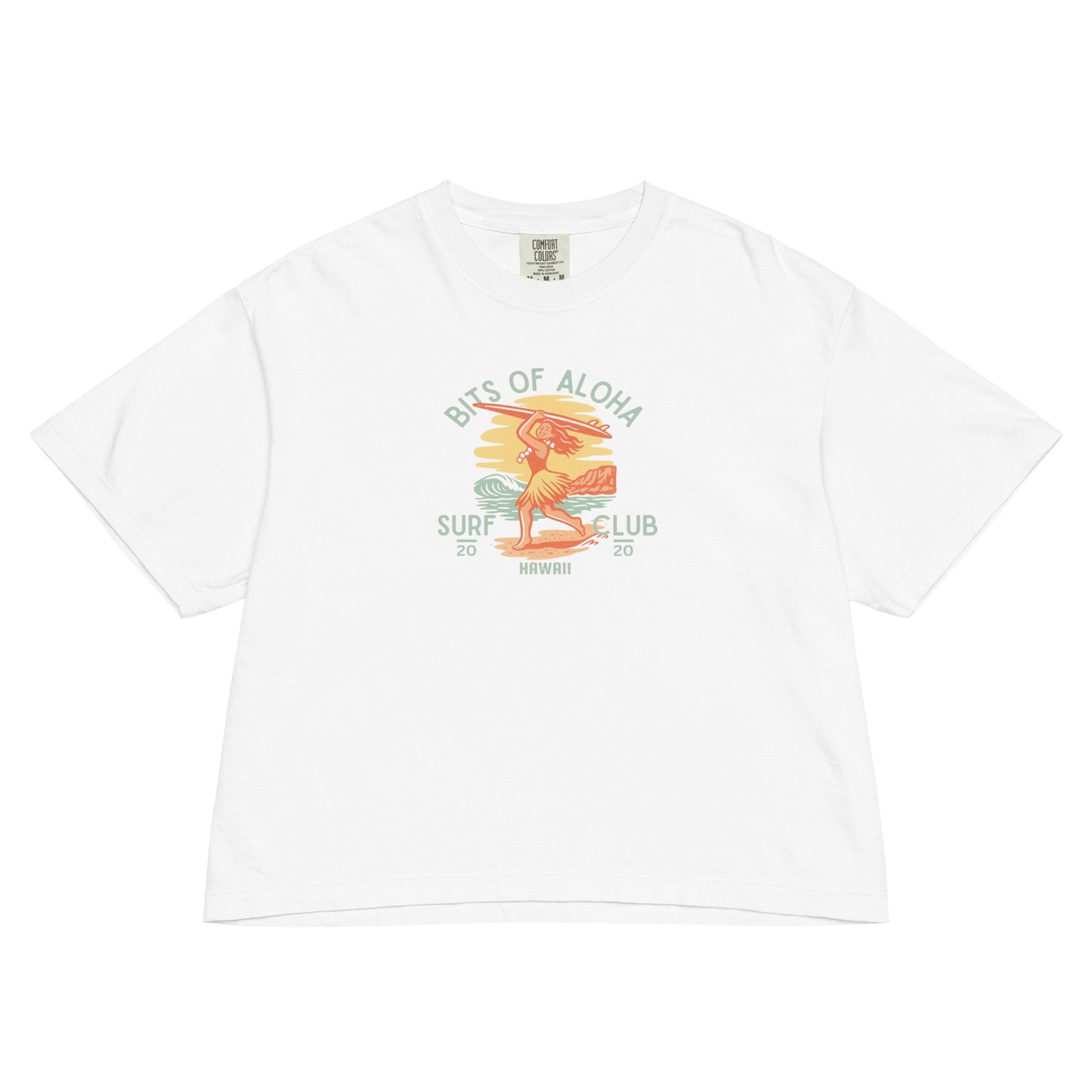 Bits of Aloha Surf Club Boxy Tee – Chasing Waves Graphic-T-Shirt-Bits of Aloha