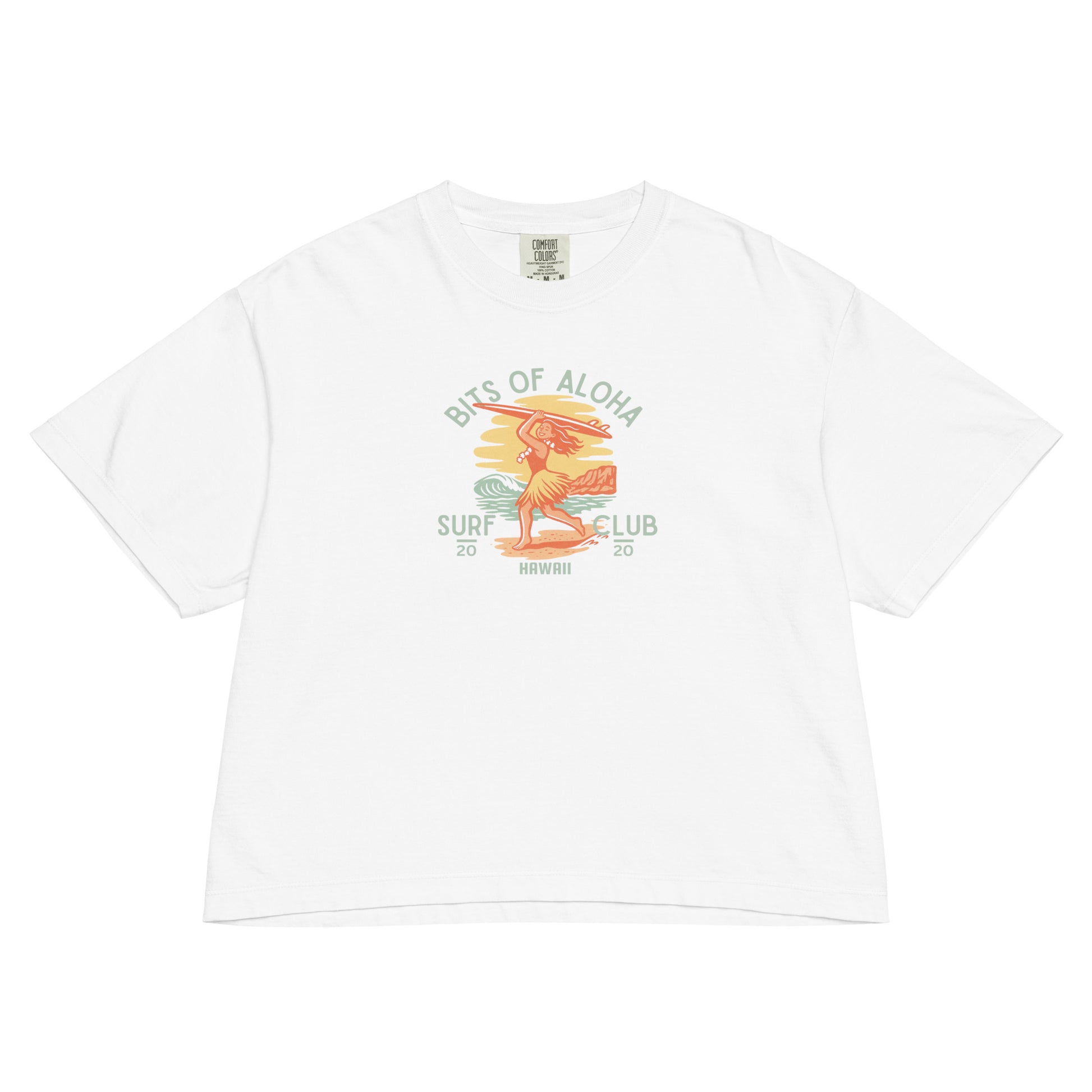 Bits of Aloha Surf Club Boxy Tee – Chasing Waves Graphic-T-Shirt-Bits of Aloha