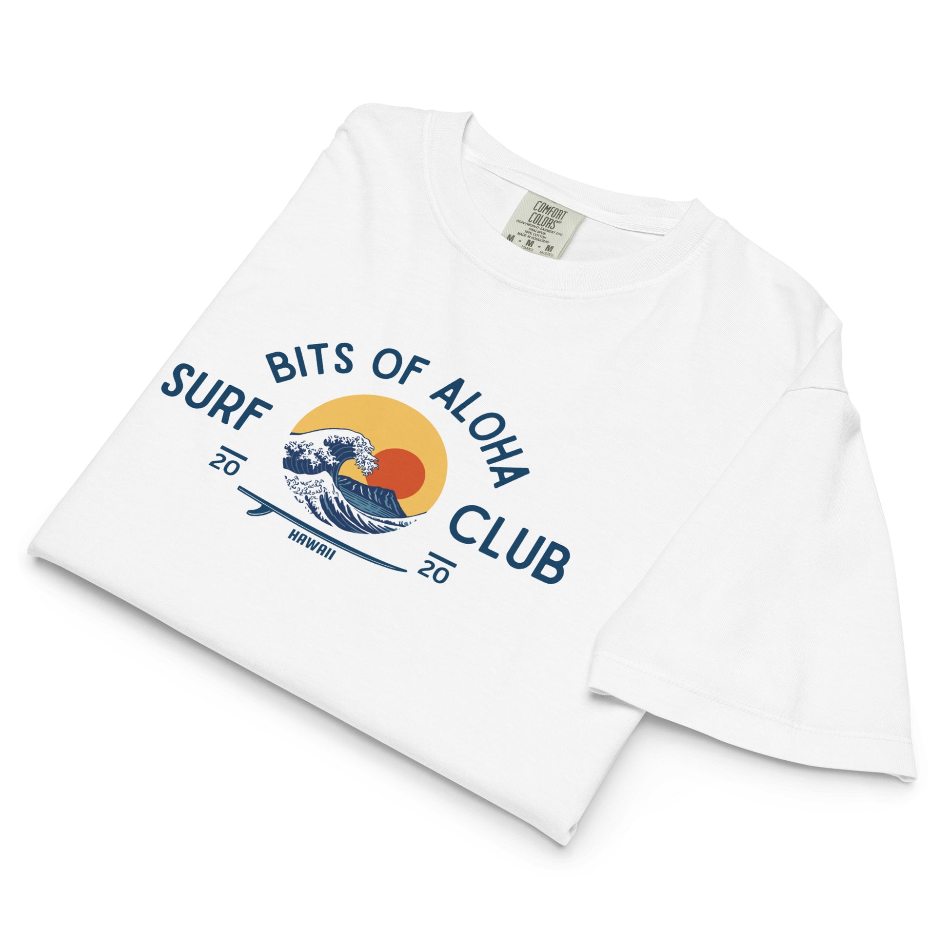 Bits of Aloha Surf Club Boxy Tee – Great Wave & Diamond Head Graphic-T-Shirt-Bits of Aloha