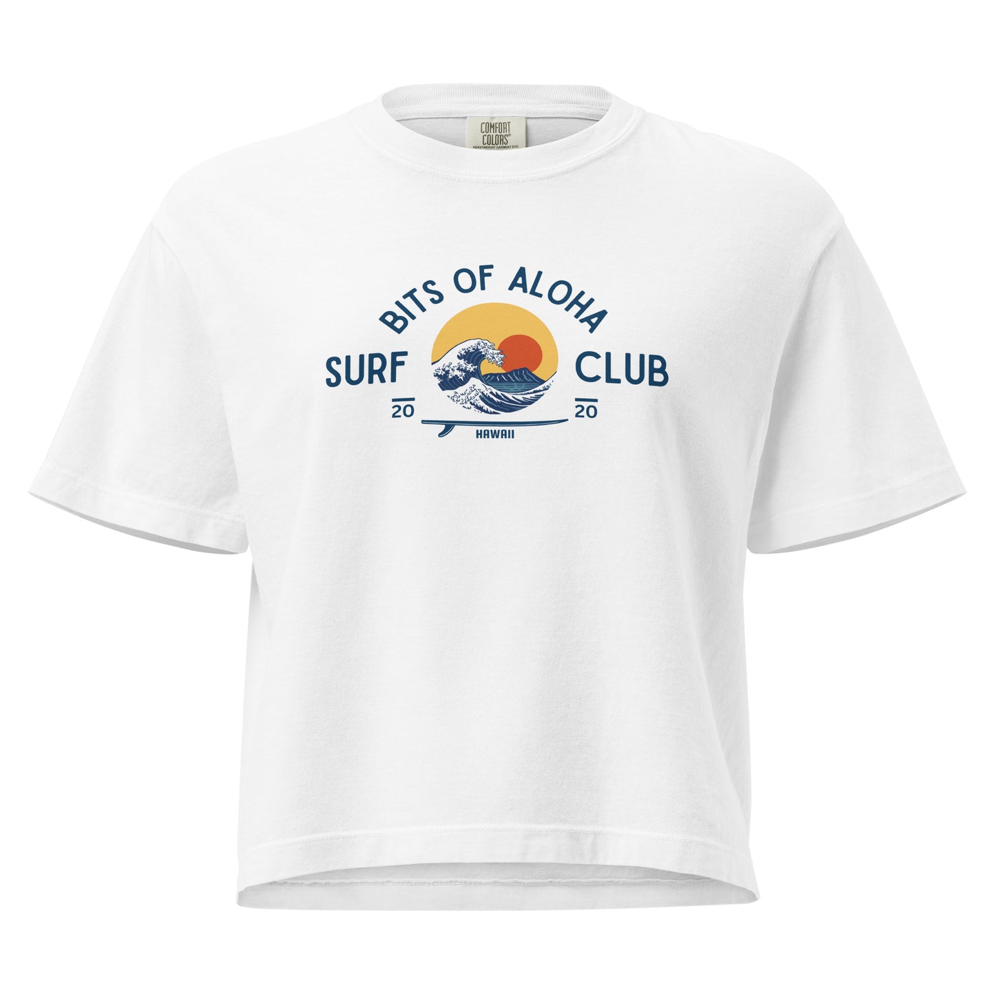 Bits of Aloha Surf Club Boxy Tee – Great Wave & Diamond Head Graphic-T-Shirt-Bits of Aloha