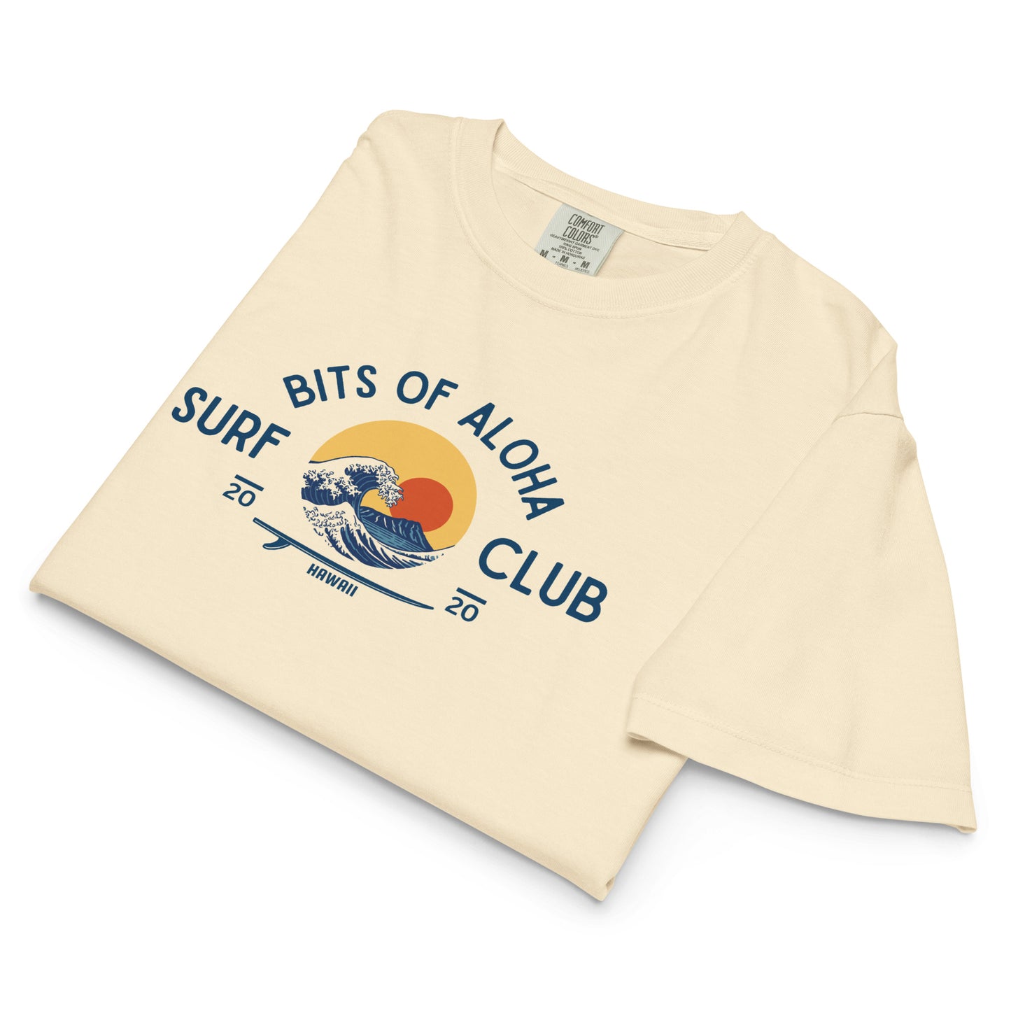 Bits of Aloha Surf Club Boxy Tee – Great Wave & Diamond Head Graphic-T-Shirt-Bits of Aloha
