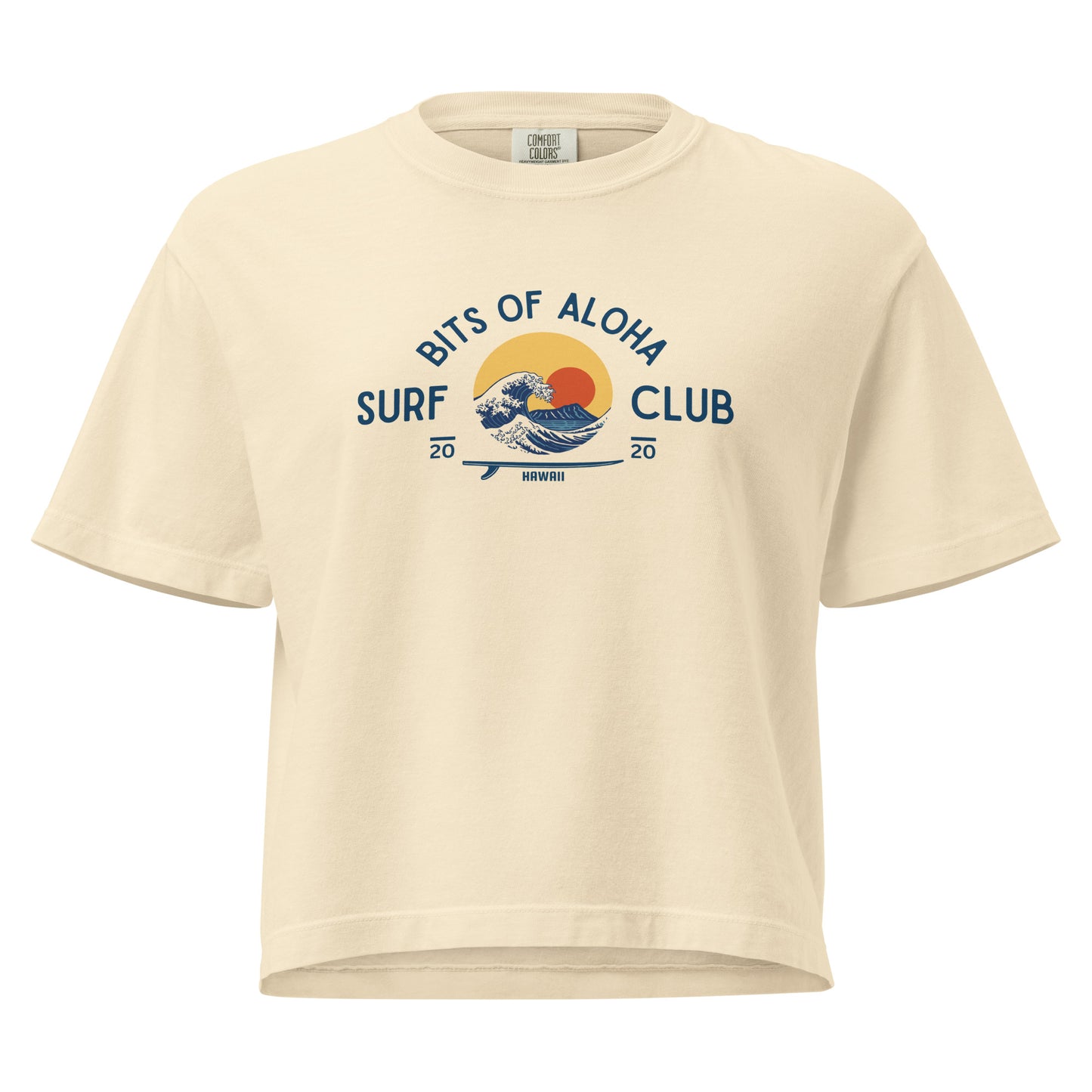 Bits of Aloha Surf Club Boxy Tee – Great Wave & Diamond Head Graphic-T-Shirt-Bits of Aloha