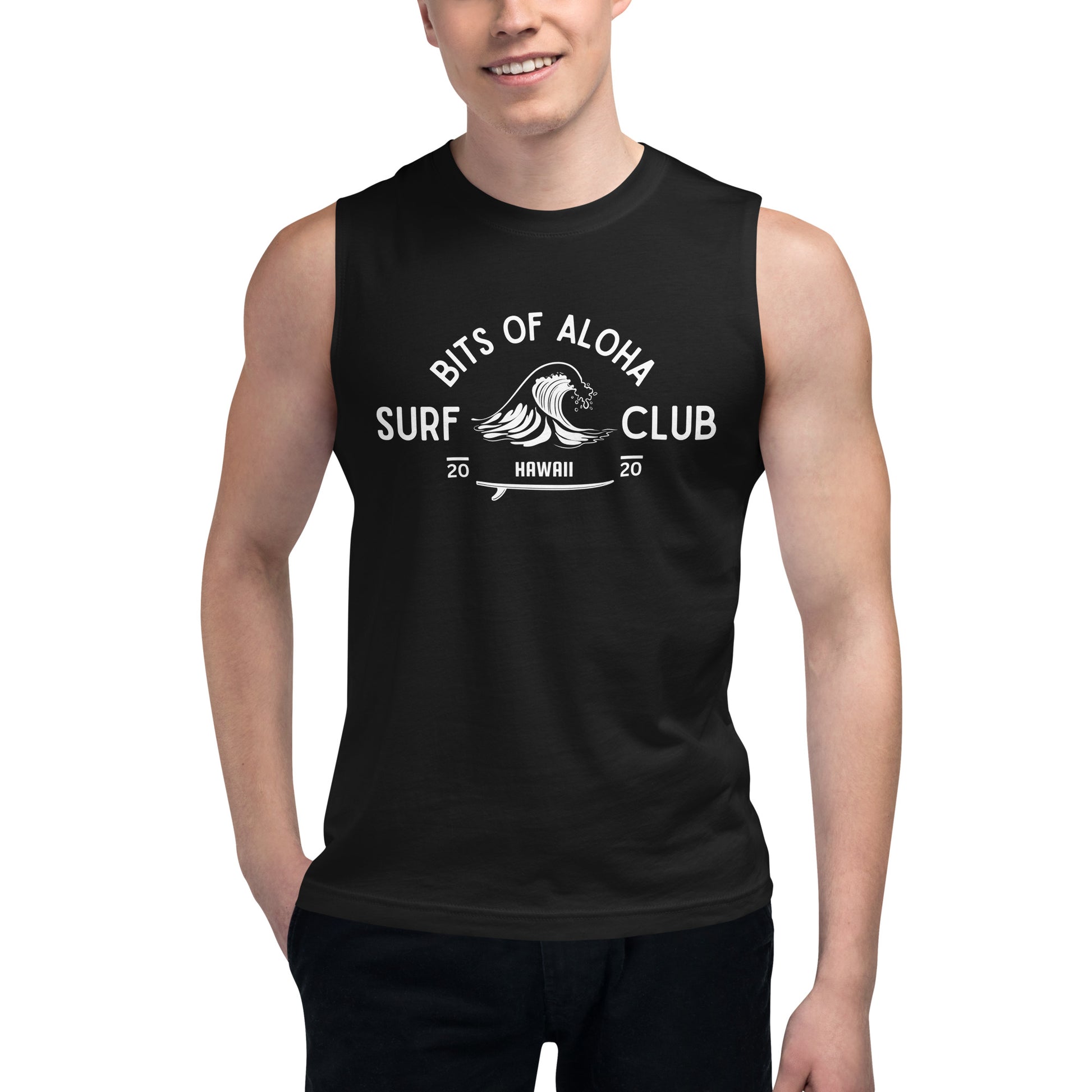Bits of Aloha Surf Club Muscle Tank-Tank Top-Bits of Aloha