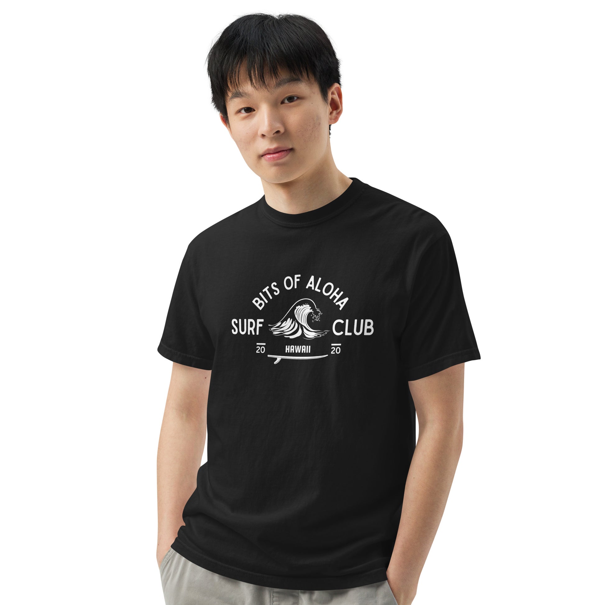 Bits of Aloha Surf Club Tee – Retro Wave Graphic T-Shirt-T-Shirt-Bits of Aloha