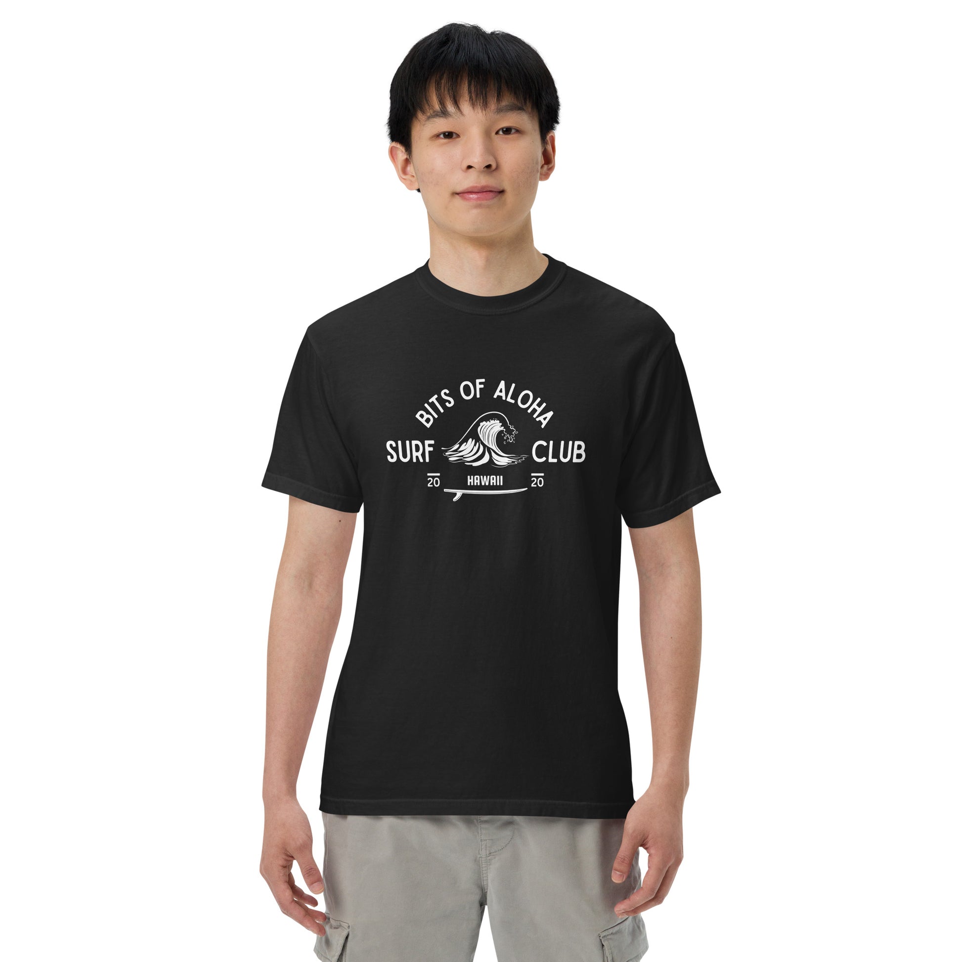 Bits of Aloha Surf Club Tee – Retro Wave Graphic T-Shirt-T-Shirt-Bits of Aloha