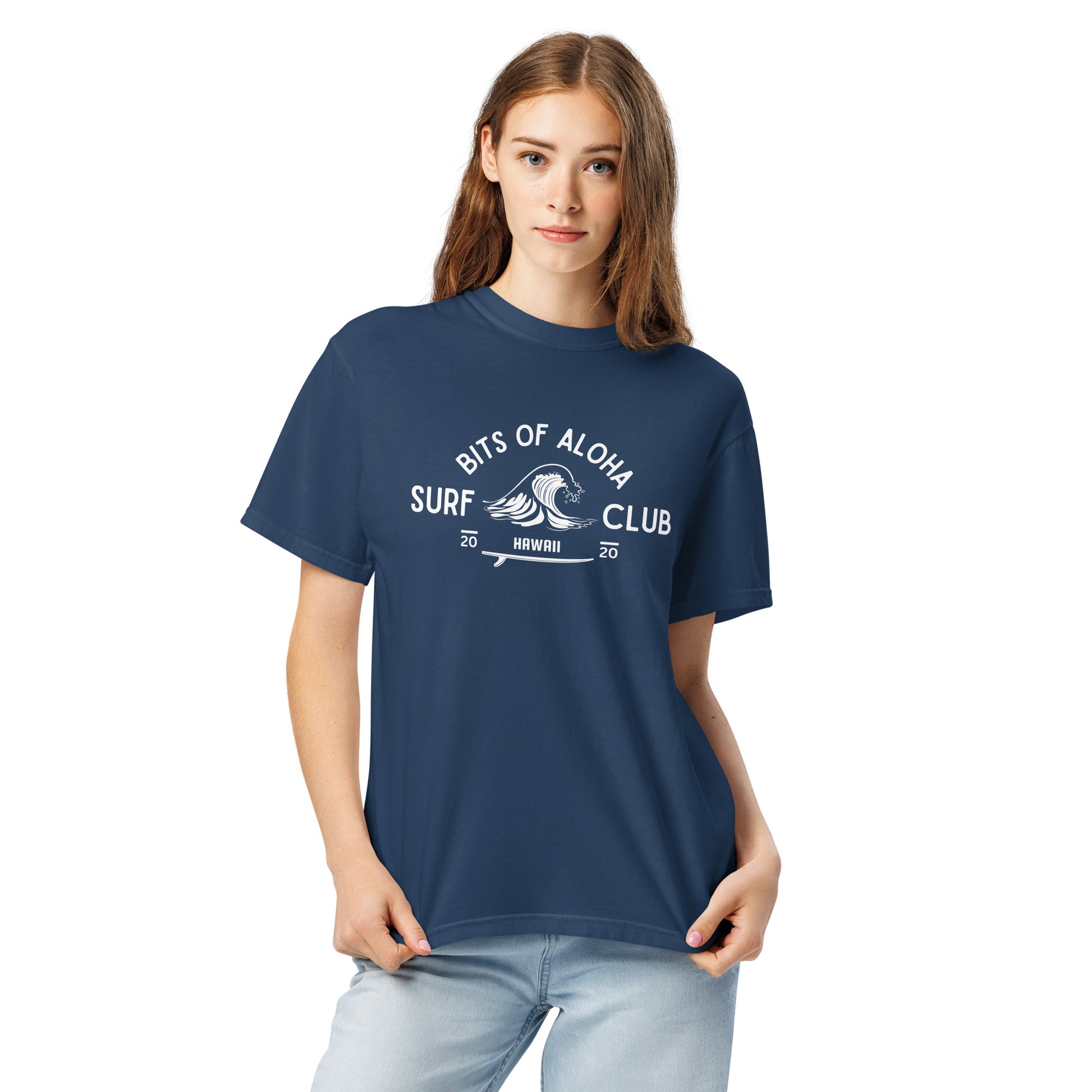 Bits of Aloha Surf Club Tee – Retro Wave Graphic T-Shirt-T-Shirt-Bits of Aloha