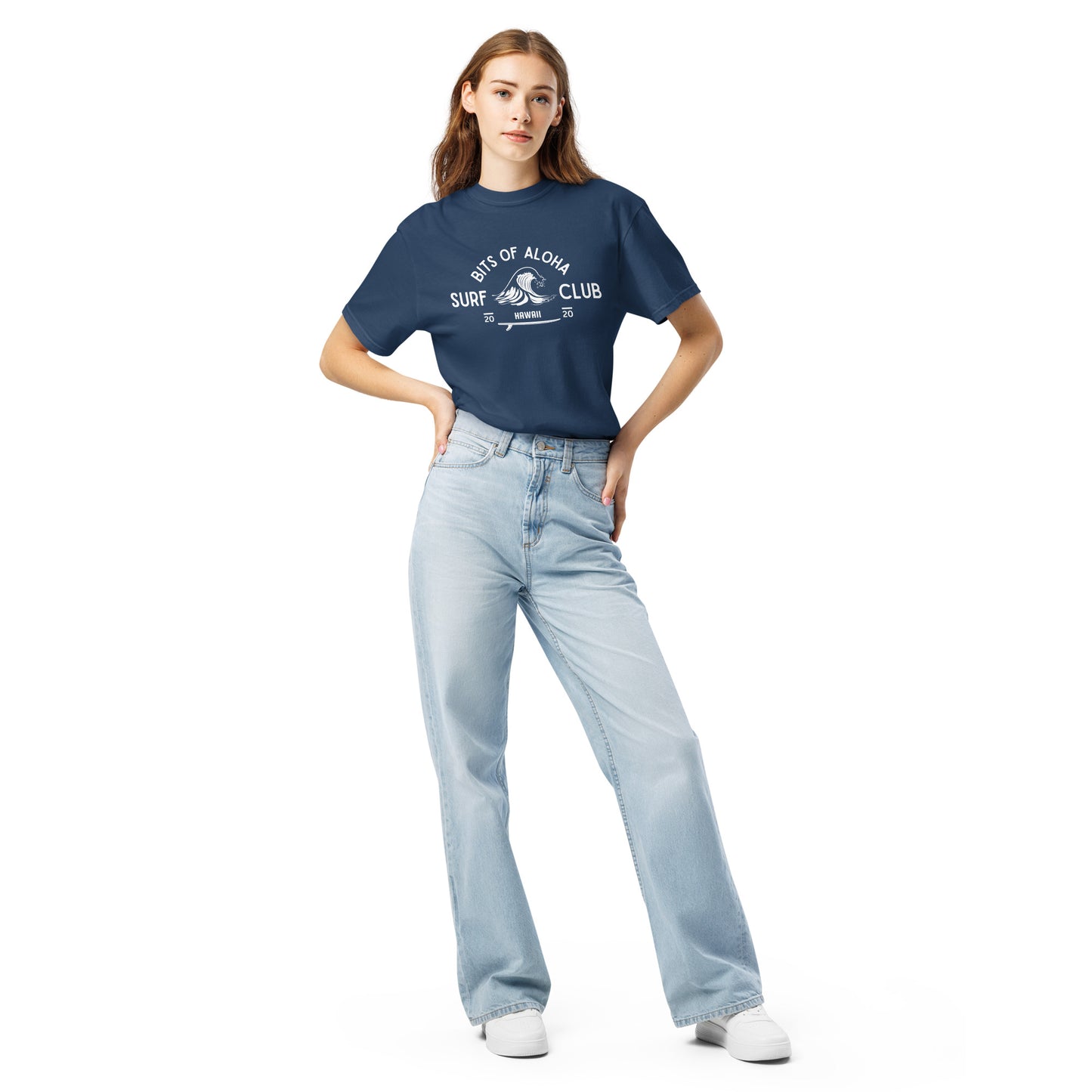 Bits of Aloha Surf Club Tee – Retro Wave Graphic T-Shirt-T-Shirt-Bits of Aloha