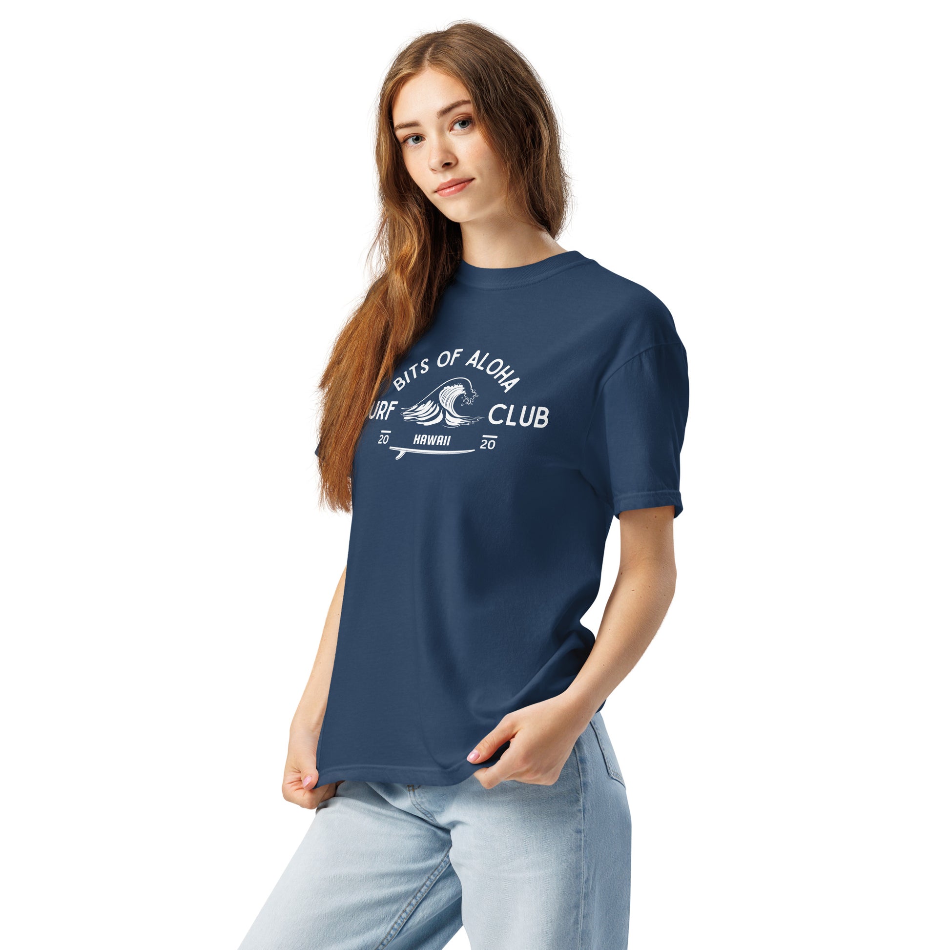 Bits of Aloha Surf Club Tee – Retro Wave Graphic T-Shirt-T-Shirt-Bits of Aloha