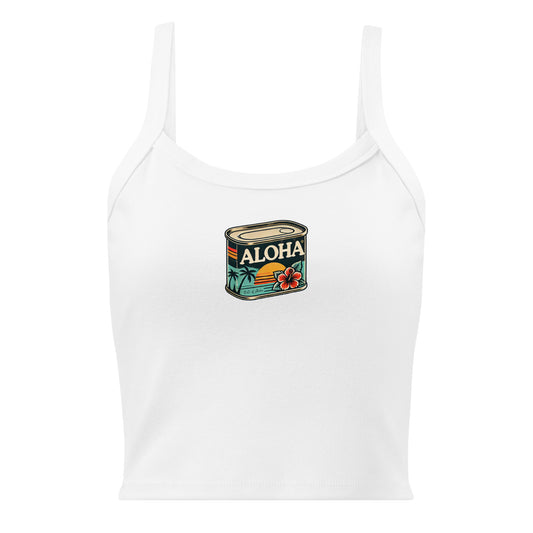Can of Aloha Printed Rib Tank Top-Tank Top-Bits of Aloha