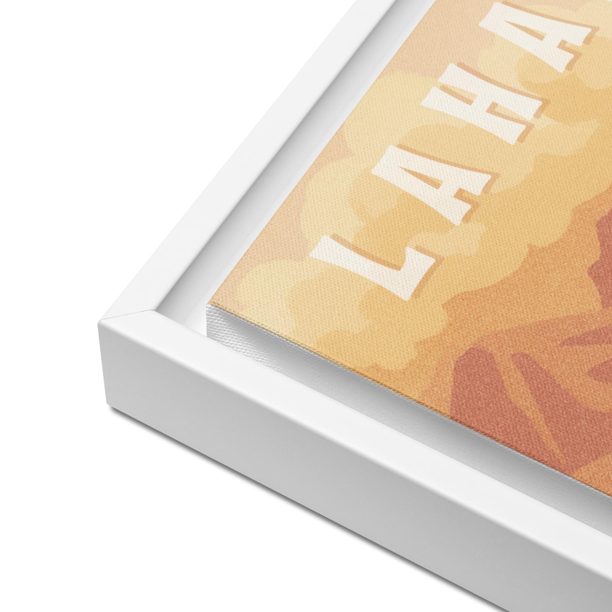 Lahaina Maui Retro Art Framed Canvas-Art-Bits of Aloha