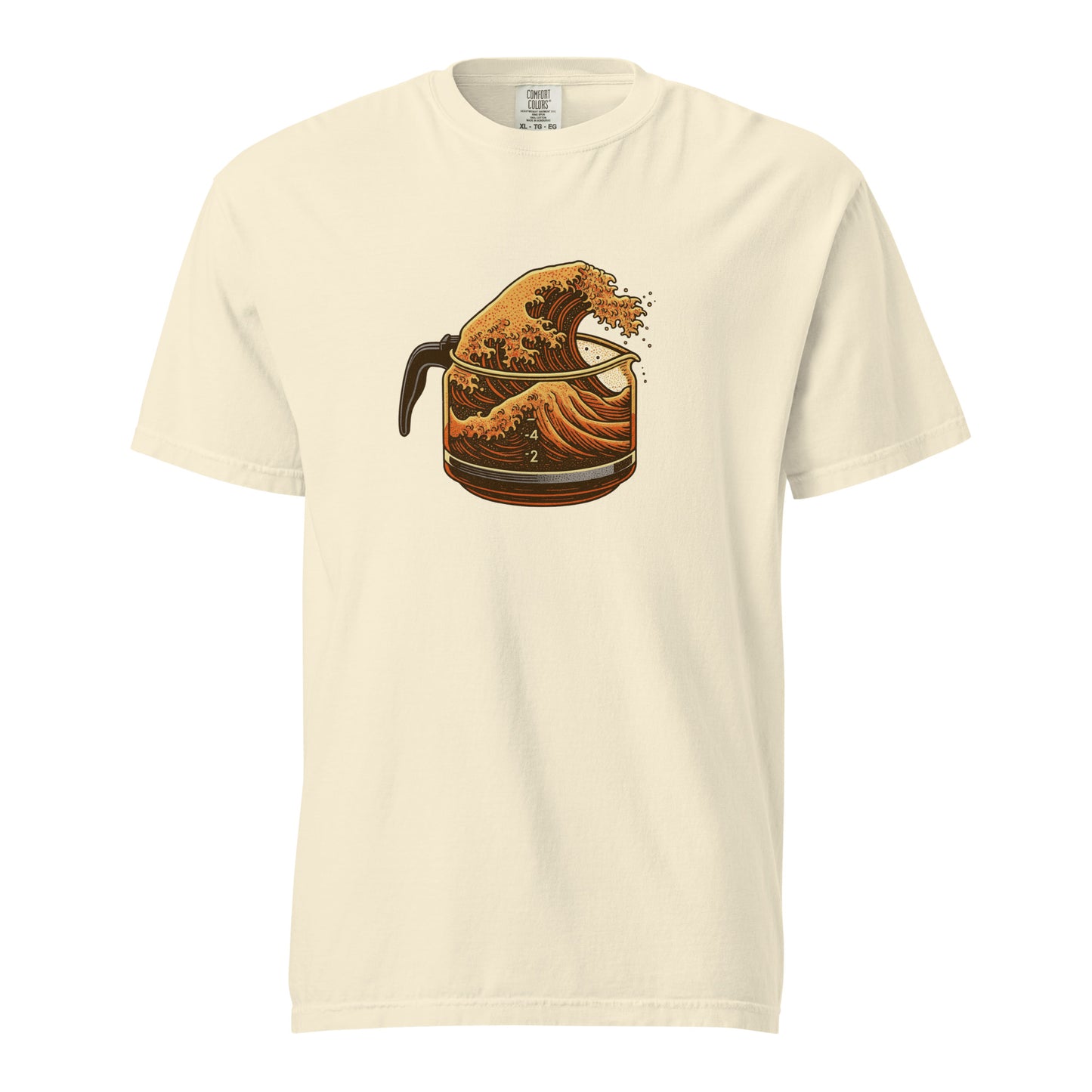 Great Wave Coffee Premium T-Shirt – Japanese Graphic Tee for Coffee Lovers-T-Shirt-Bits of Aloha