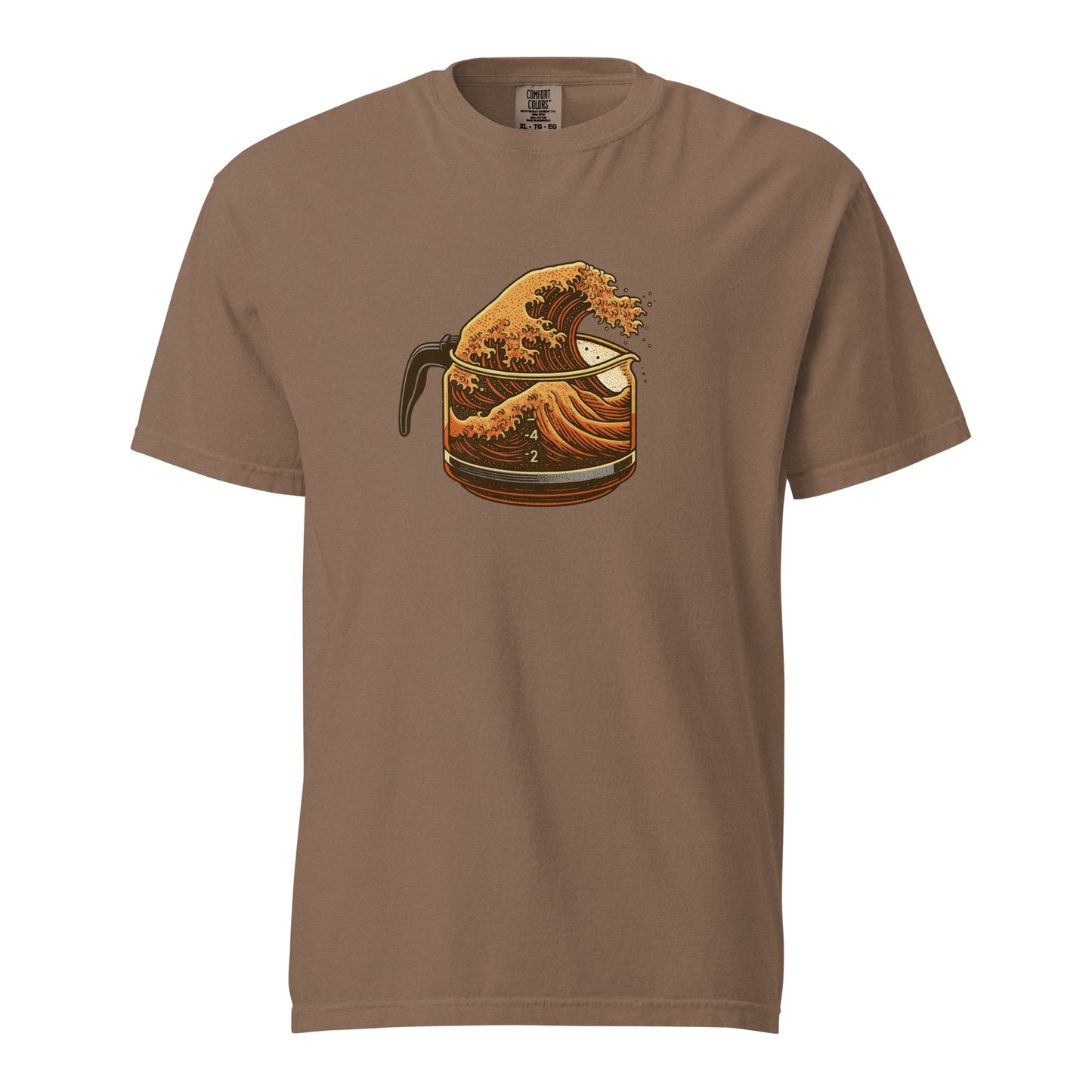 Great Wave Coffee Premium T-Shirt – Japanese Graphic Tee for Coffee Lovers-T-Shirt-Bits of Aloha