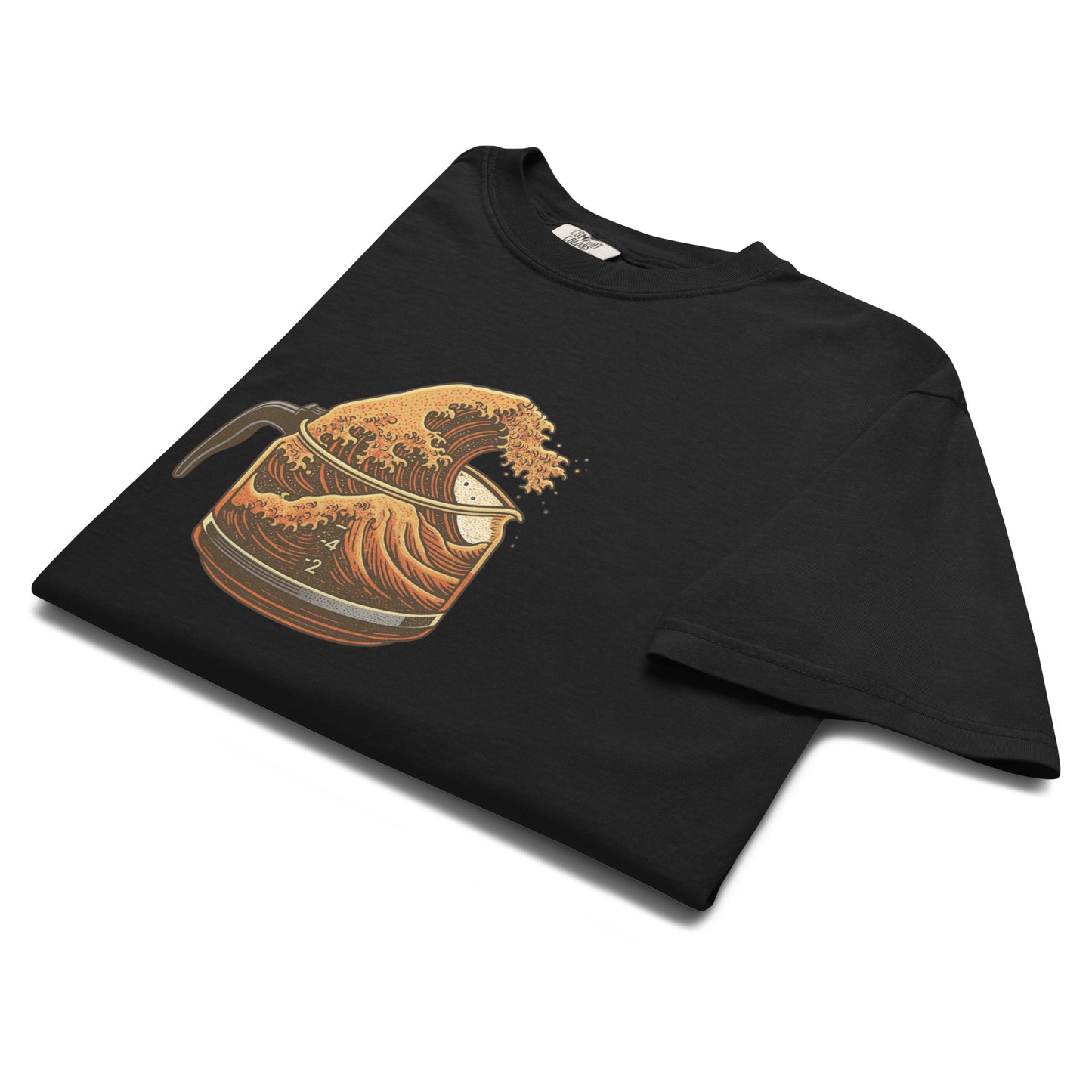 Great Wave Coffee Premium T-Shirt – Japanese Graphic Tee for Coffee Lovers-T-Shirt-Bits of Aloha