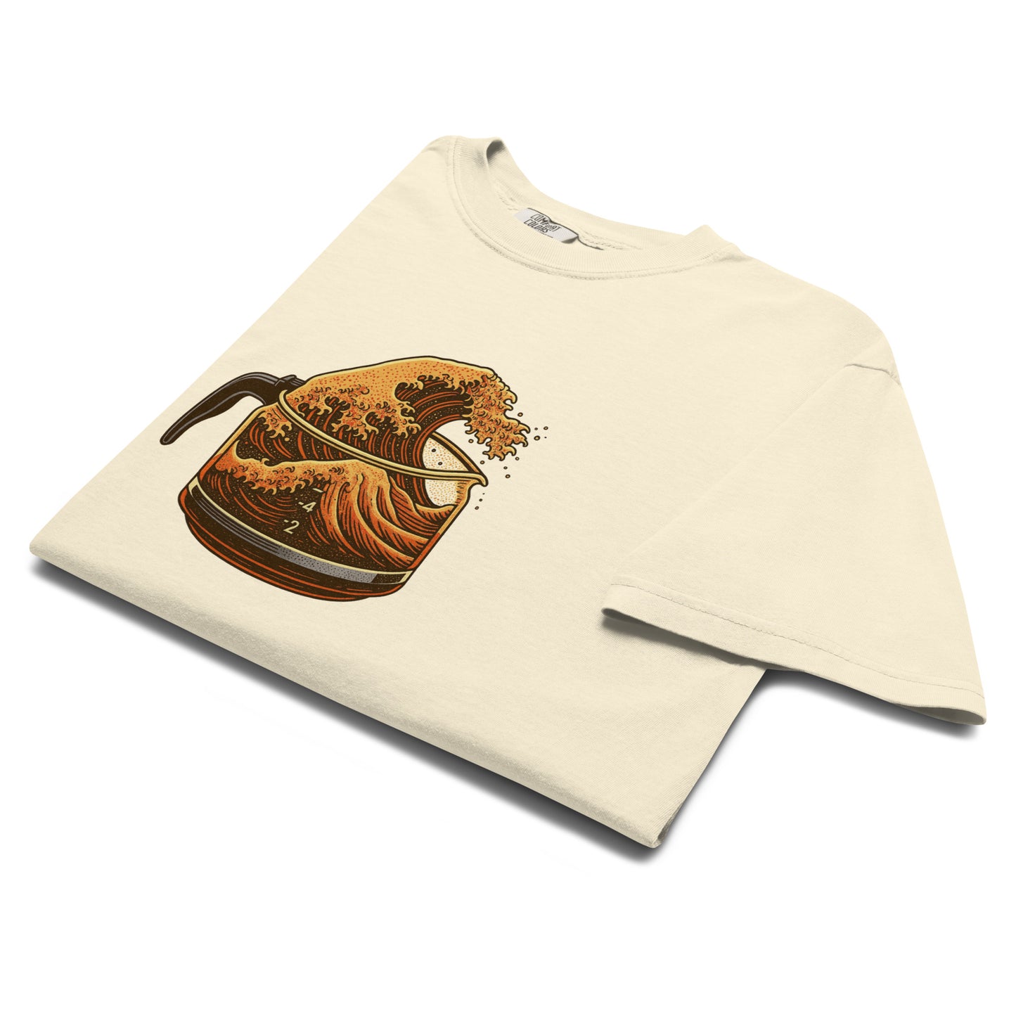 Great Wave Coffee Premium T-Shirt – Japanese Graphic Tee for Coffee Lovers-T-Shirt-Bits of Aloha