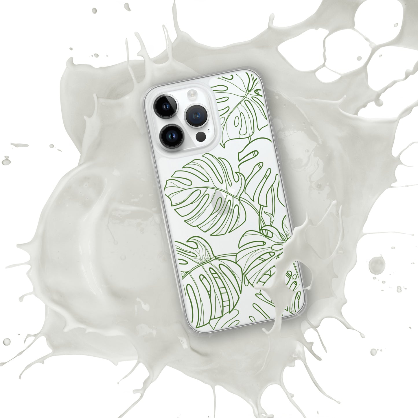 Green Monstera Clear Case for iPhone®